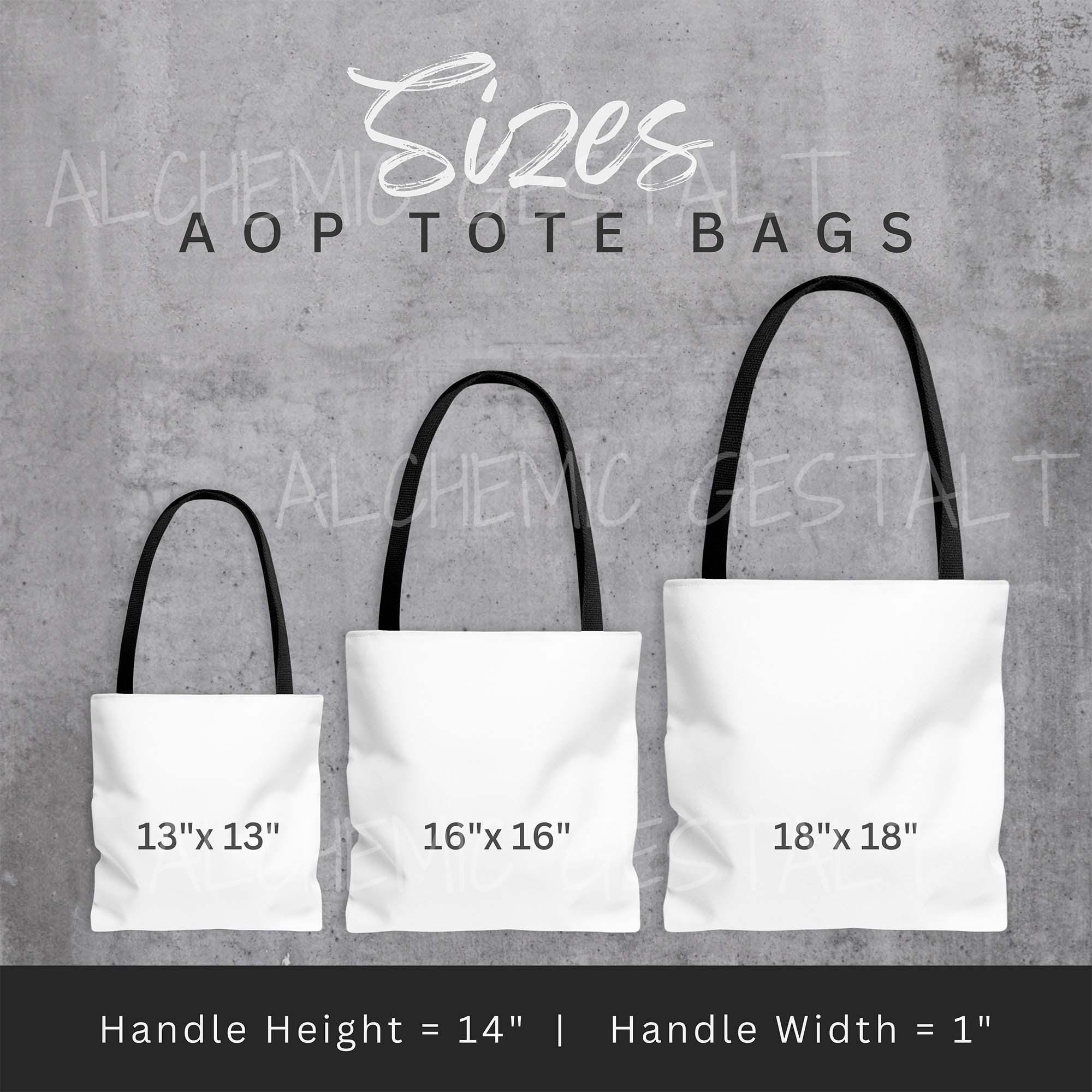 Watercolor Fern and Mushroom Tote Bag: Eco-Friendly Floral Shopping Bag