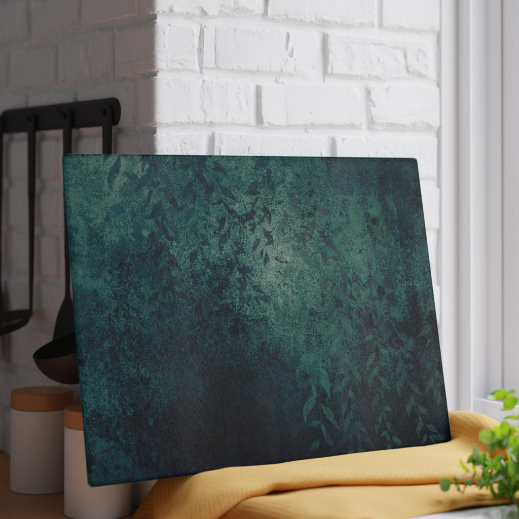 Botanical Glass Cutting Board: Elegant Kitchen Decor