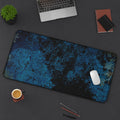 Blue Abstract Desk Mat: Stylish Workspace Accessory