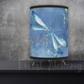 Powder Blue Dragonfly Tripod Lamp: Whimsical Home Decor