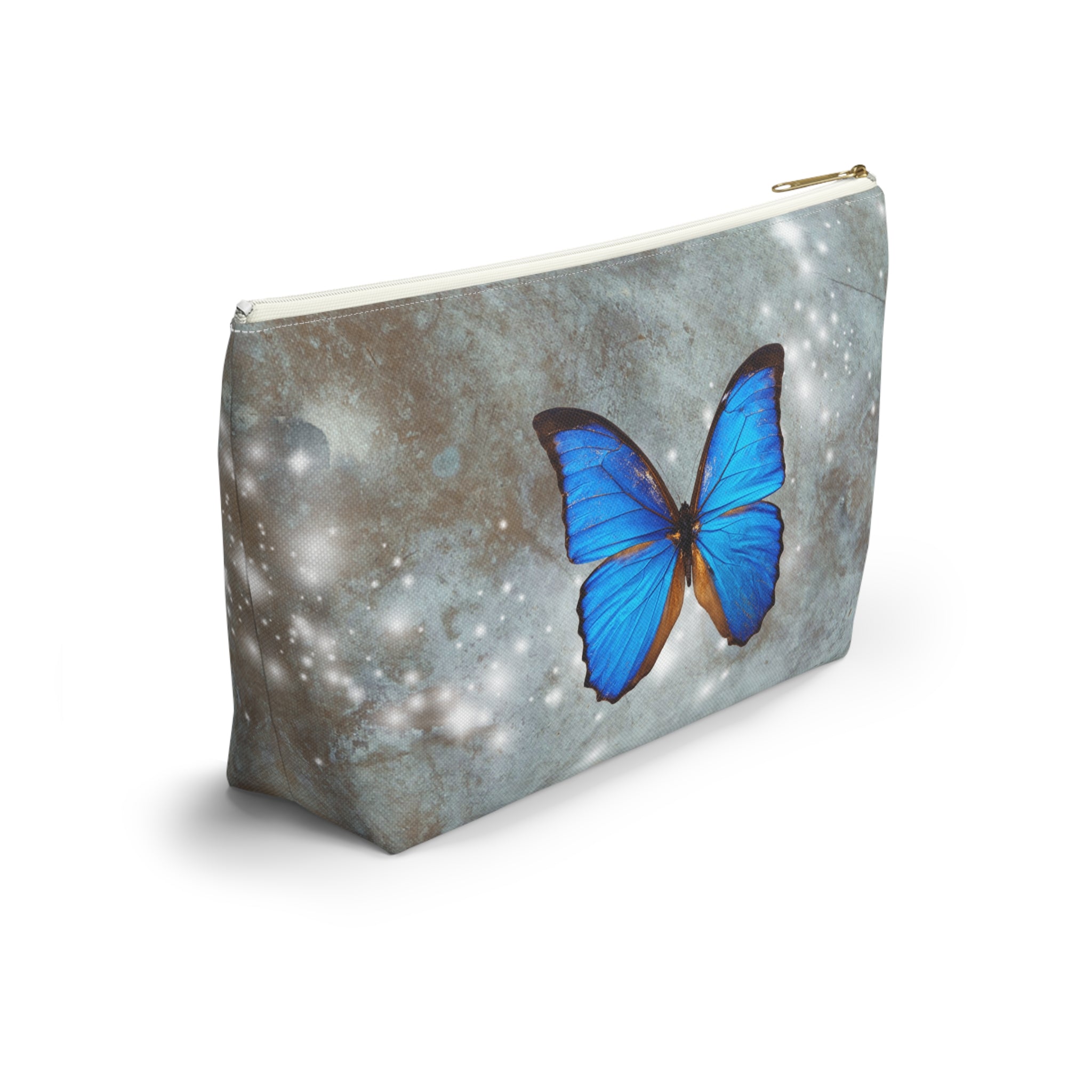 Butterfly Print Accessory Pouch, Cosmetic Bag, Butterfly Lover Gift, Travel Organizer, Nature Inspired Accessories, Art Supplies Pouch