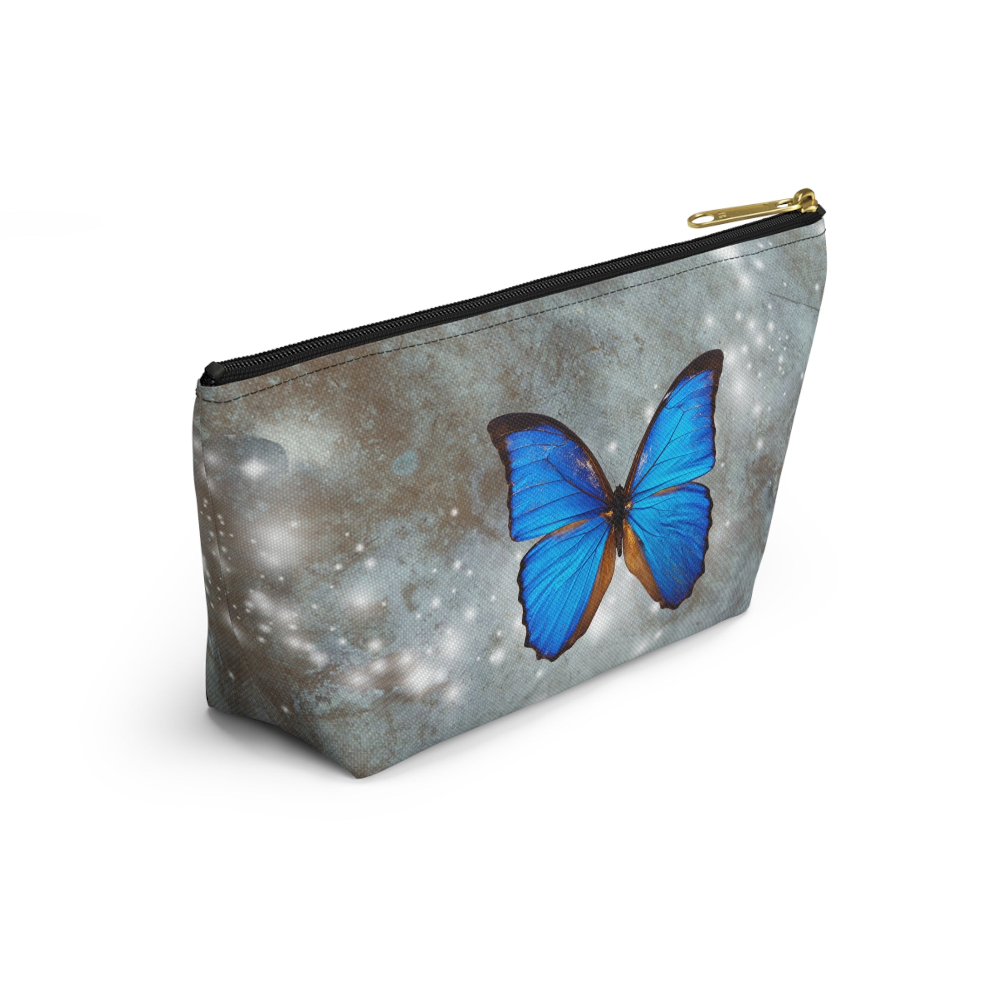 Butterfly Print Accessory Pouch, Cosmetic Bag, Butterfly Lover Gift, Travel Organizer, Nature Inspired Accessories, Art Supplies Pouch
