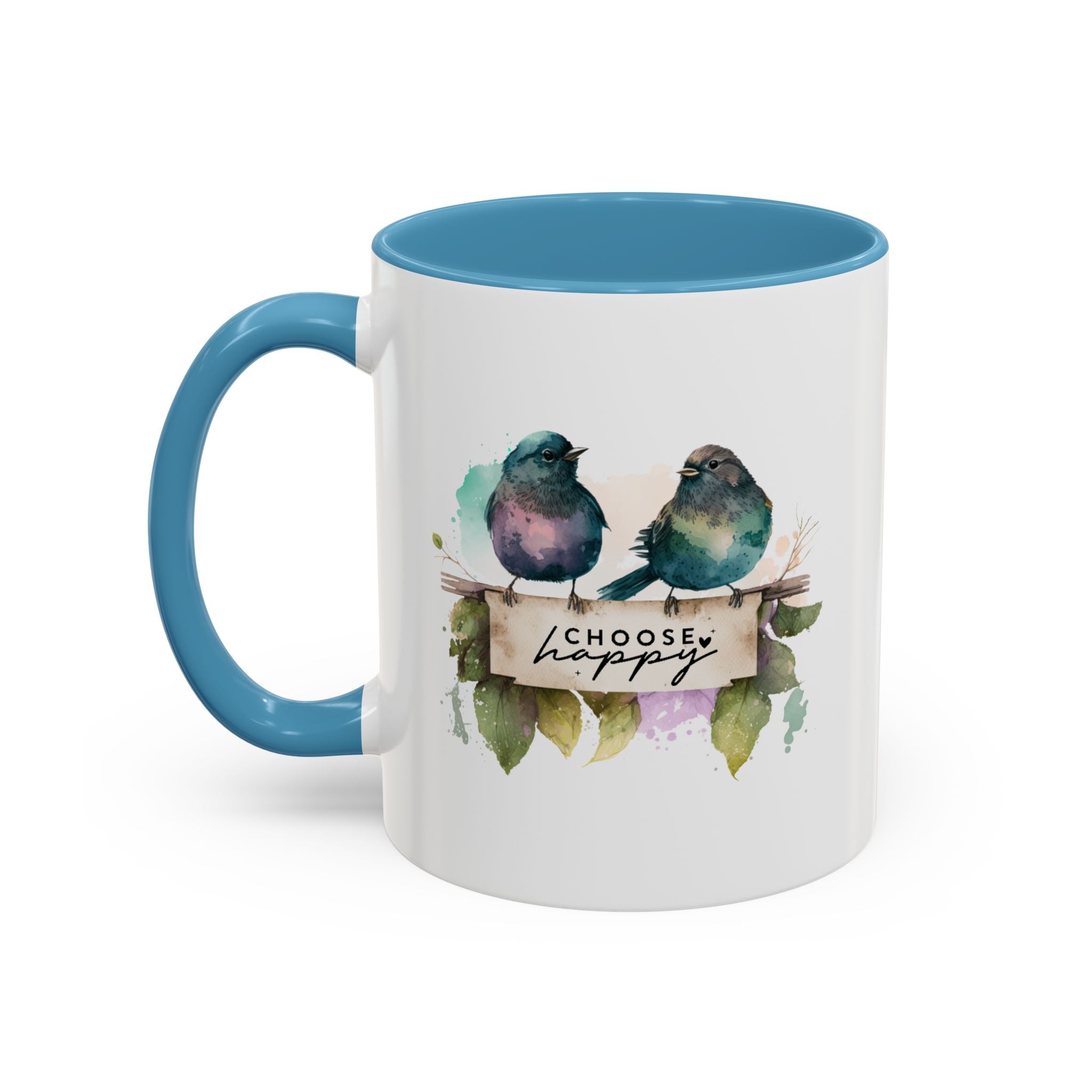 Choose Happy Coffee Mug | Inspirational Mug, Cute Bird Design, Gift for Nature Lovers, Perfect for Friends and Family