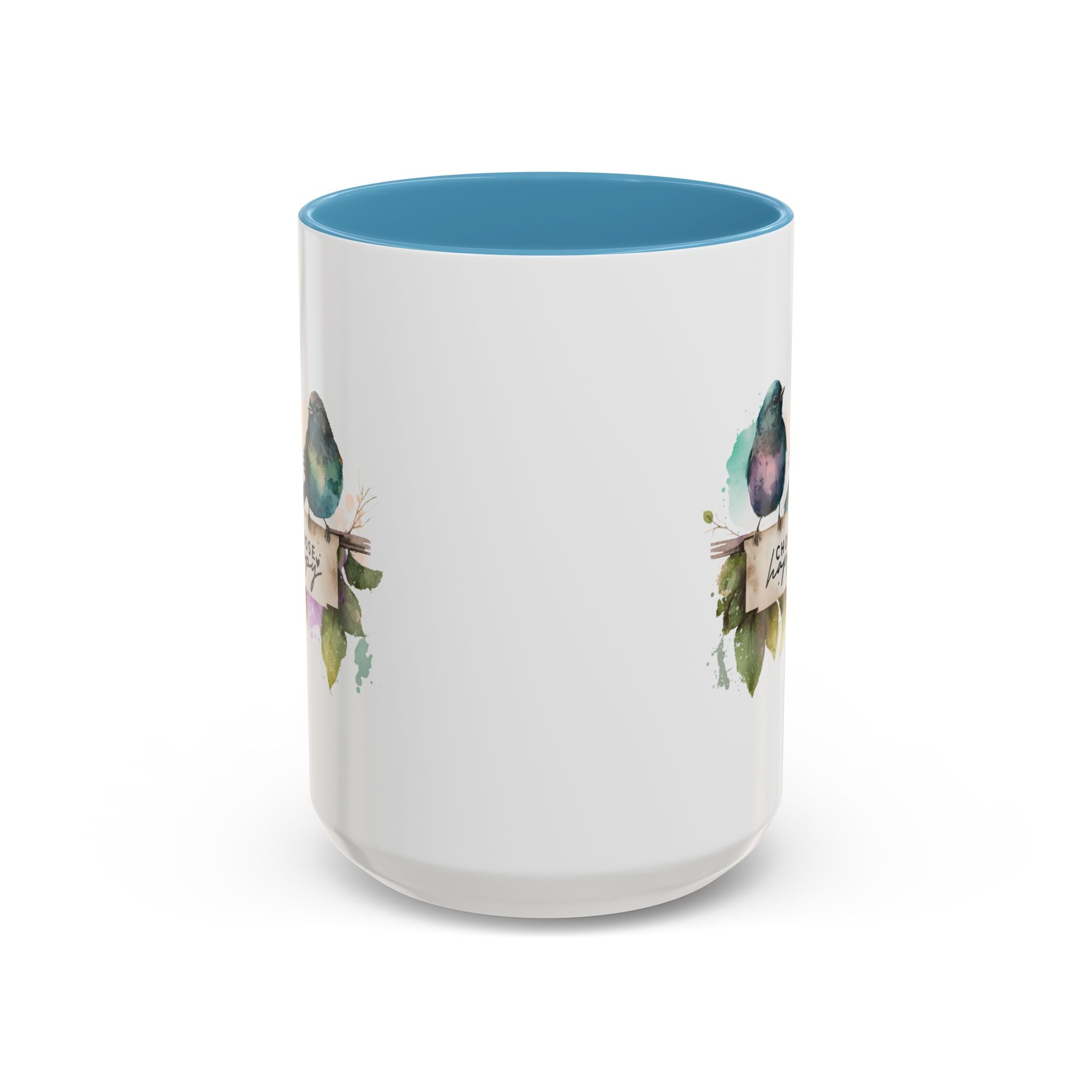 Choose Happy Coffee Mug | Inspirational Mug, Cute Bird Design, Gift for Nature Lovers, Perfect for Friends and Family