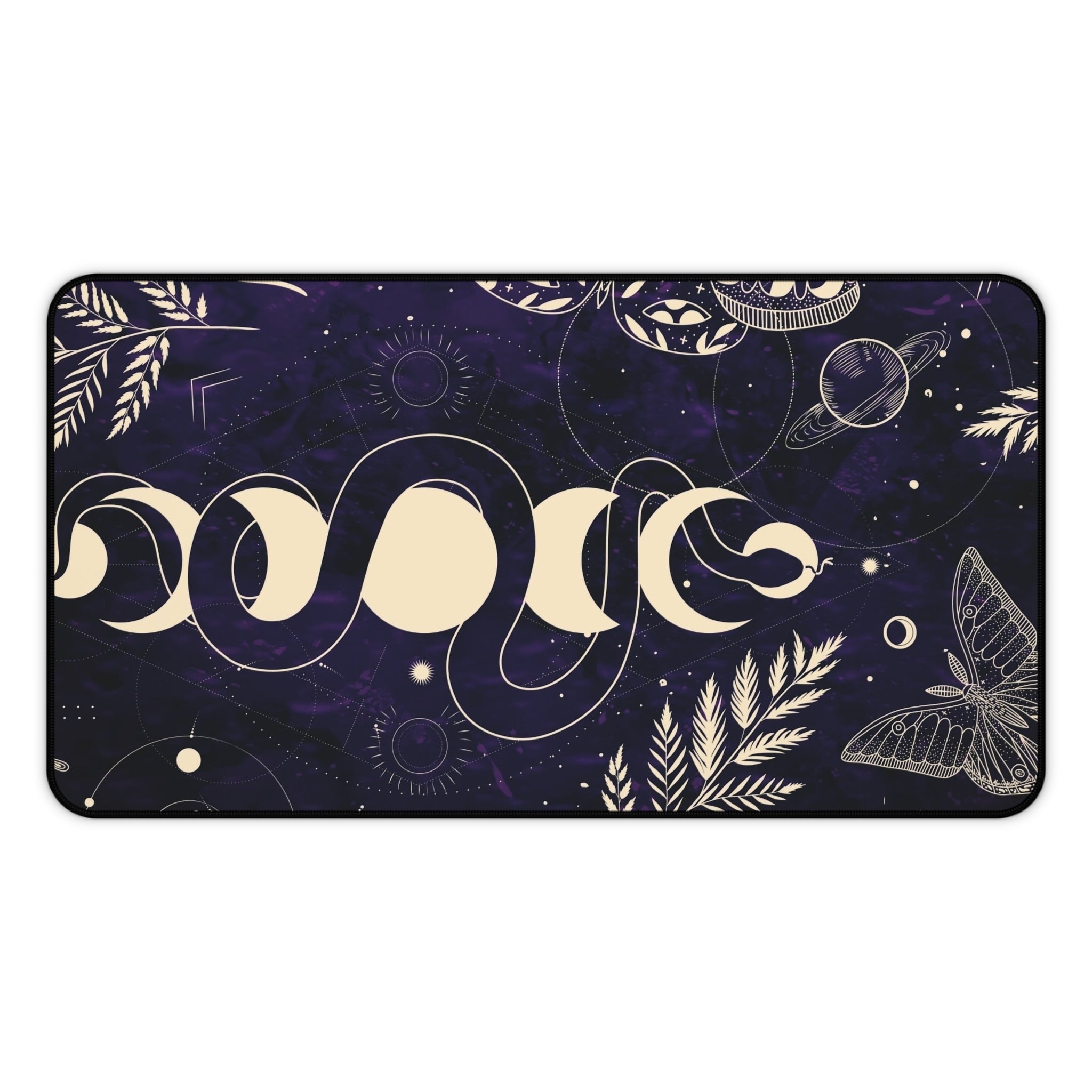 Cosmic Nature Desk Mat - Starry Landscape Mouse Pad, Astrology Gift, Office Decor, Aesthetic Home Office Accessories, Workspace Essential