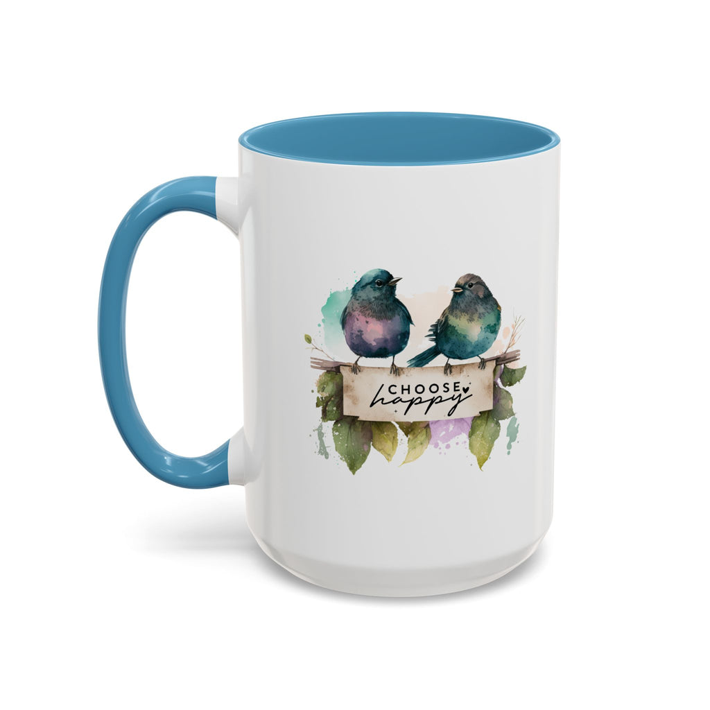 Choose Happy Coffee Mug | Inspirational Mug, Cute Bird Design, Gift for Nature Lovers, Perfect for Friends and Family