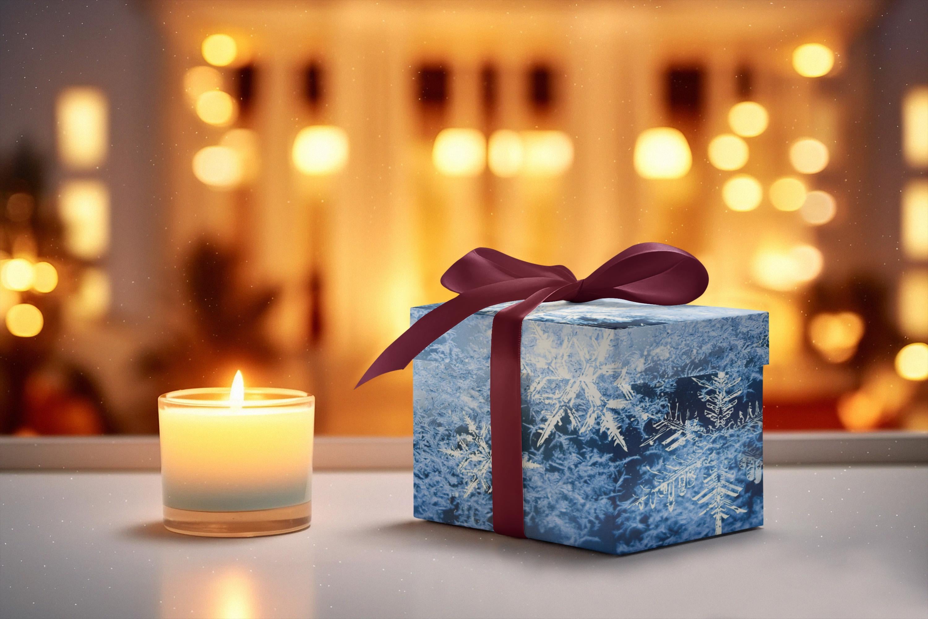 Snowflake Wrapping Paper | Winter Gift Wrap, Holiday Present, NYE Decorations, Handmade Gift Cover, Seasonal Styling