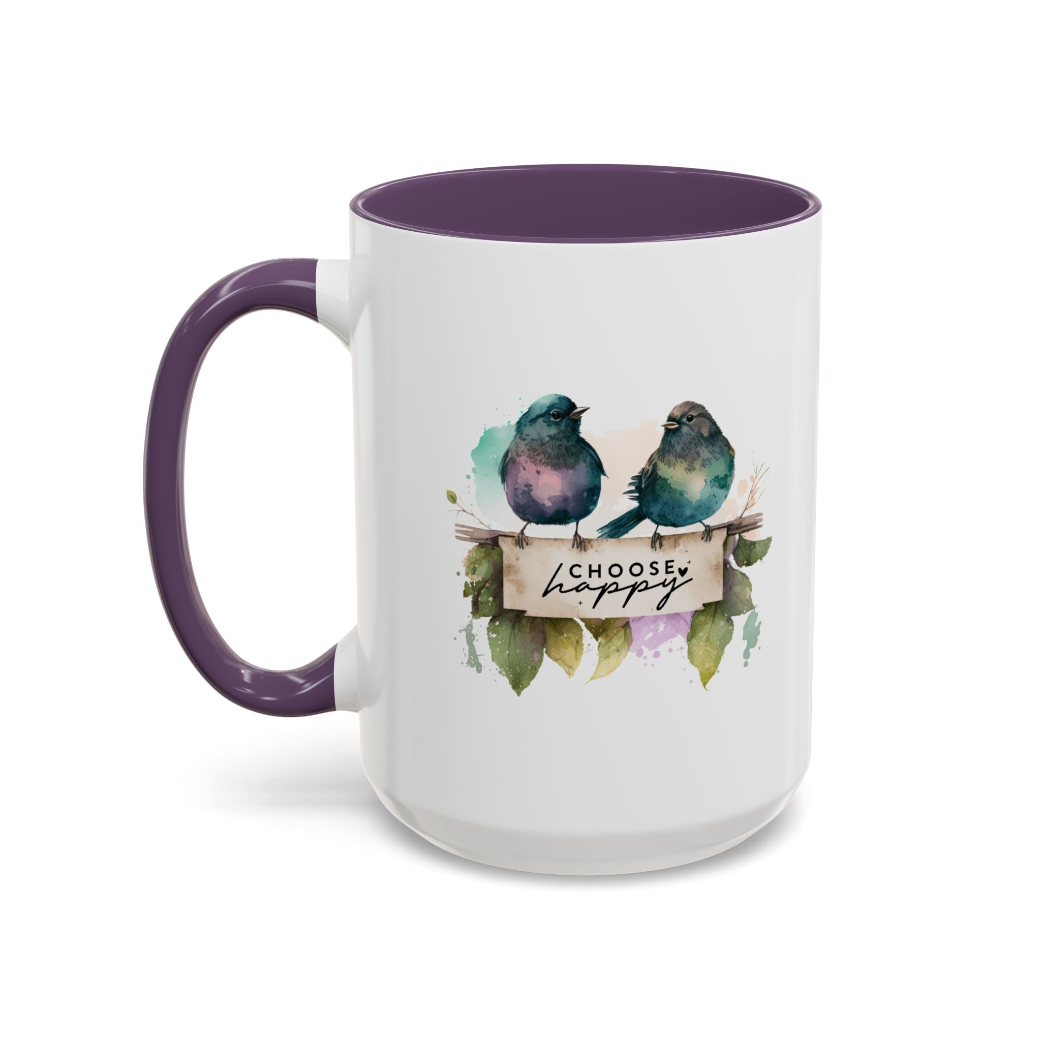 Choose Happy Coffee Mug | Inspirational Mug, Cute Bird Design, Gift for Nature Lovers, Perfect for Friends and Family