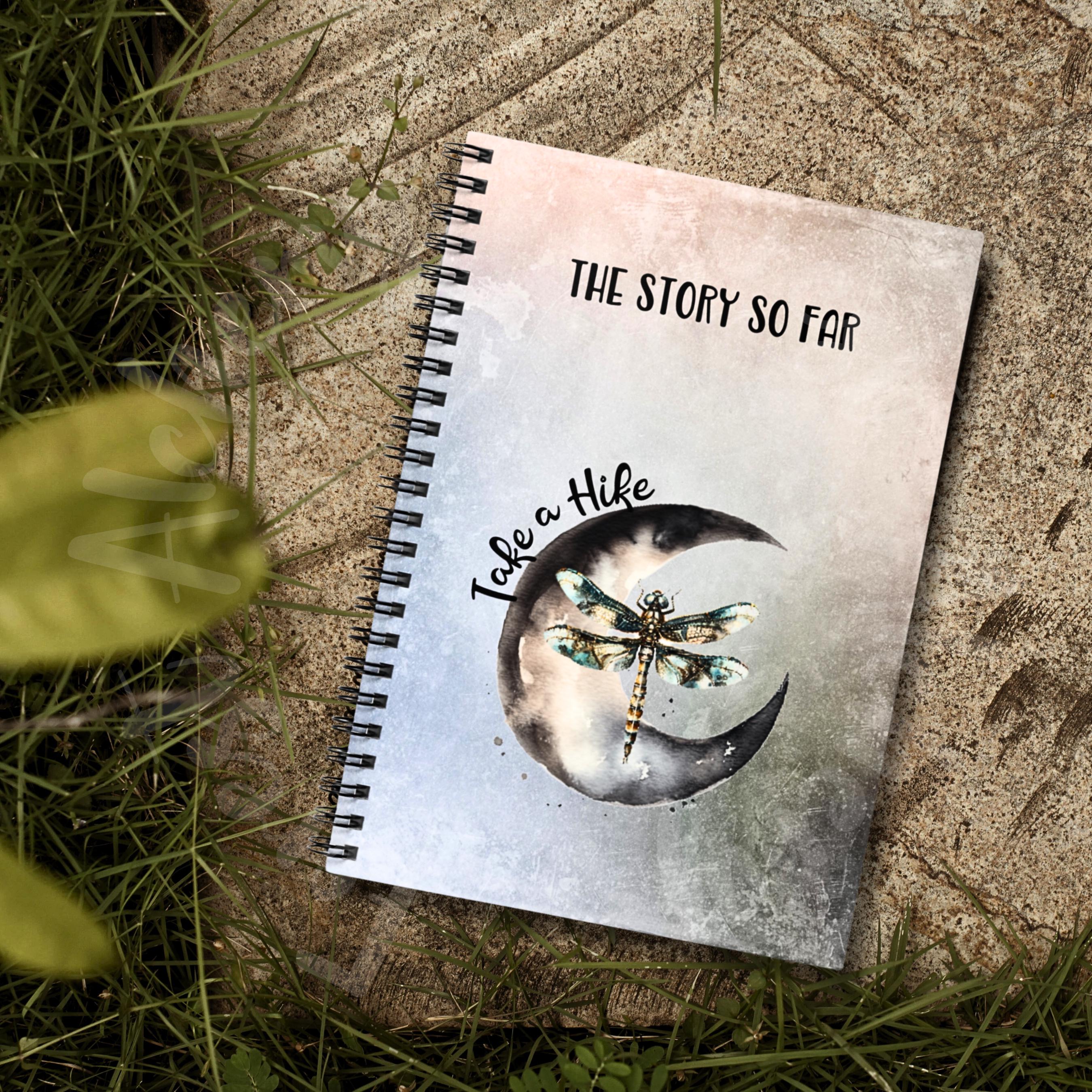 Moon and Dragonfly Journal: Mystical Writing Companion, 118 Ruled Pages