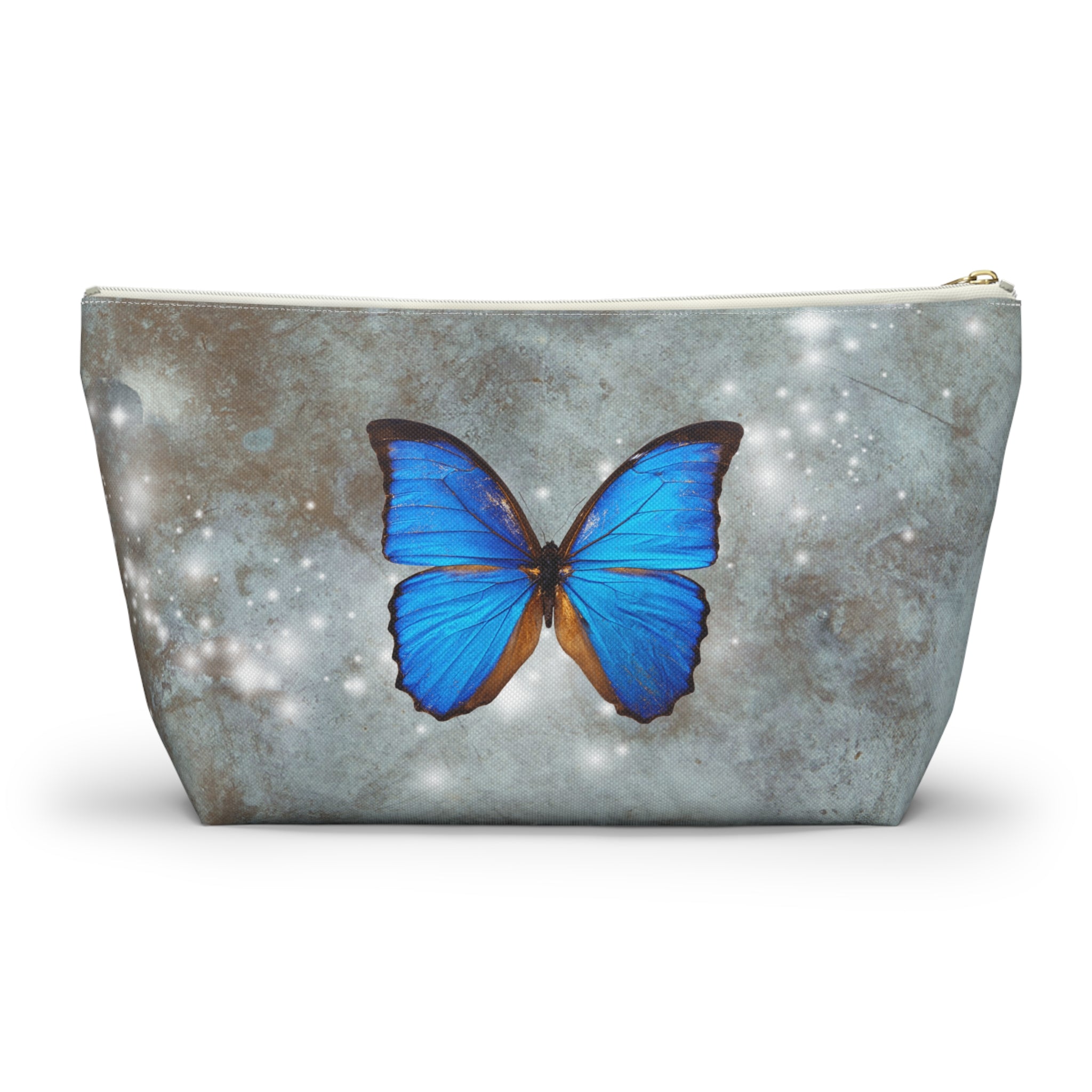 Butterfly Print Accessory Pouch, Cosmetic Bag, Butterfly Lover Gift, Travel Organizer, Nature Inspired Accessories, Art Supplies Pouch