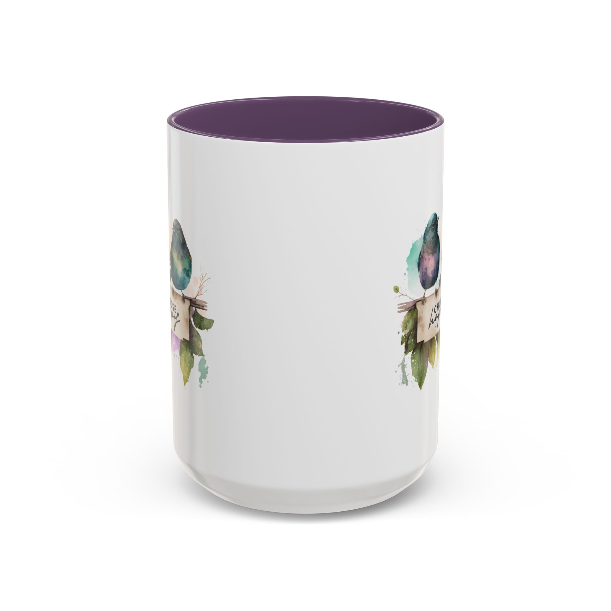 Choose Happy Coffee Mug | Inspirational Mug, Cute Bird Design, Gift for Nature Lovers, Perfect for Friends and Family