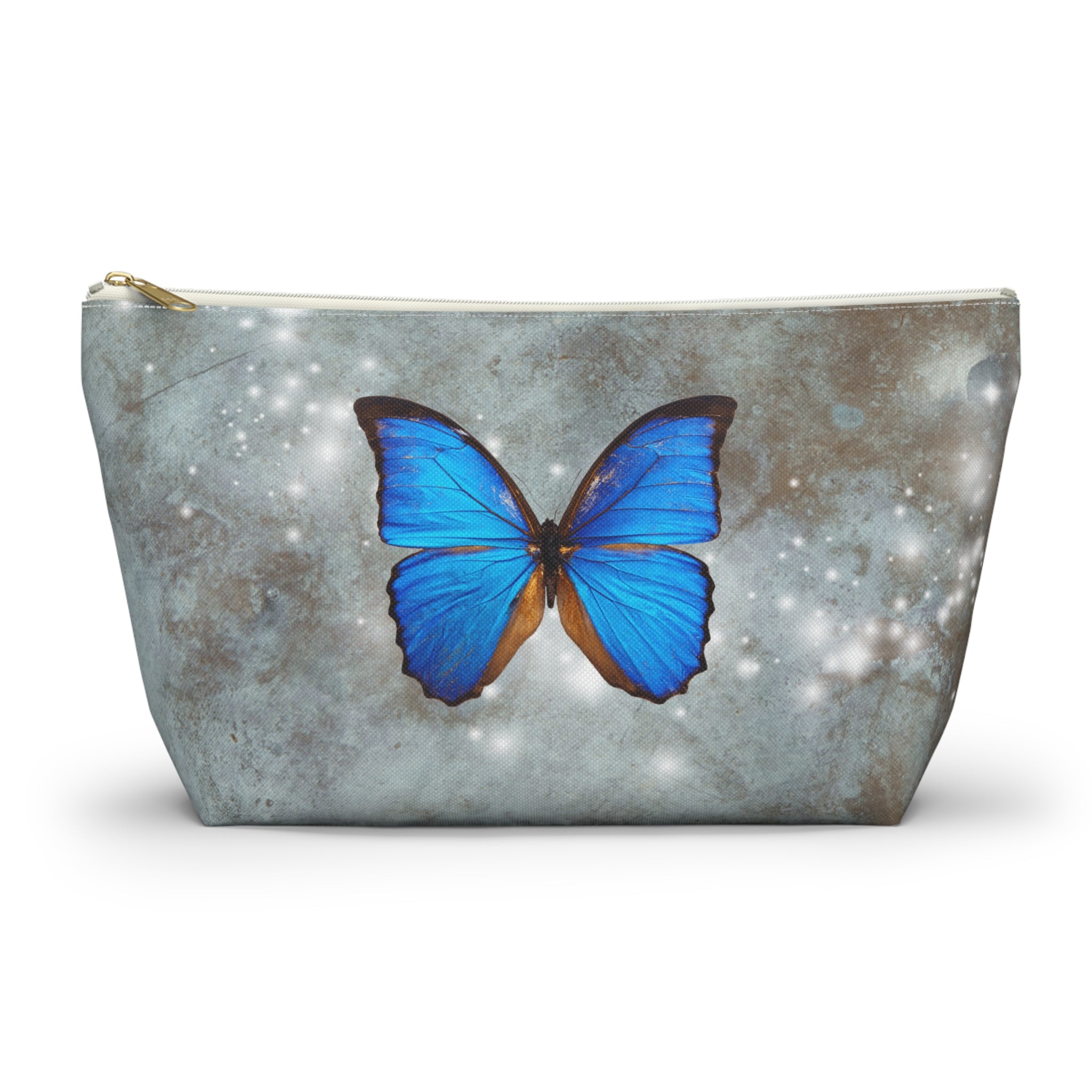 Butterfly Print Accessory Pouch, Cosmetic Bag, Butterfly Lover Gift, Travel Organizer, Nature Inspired Accessories, Art Supplies Pouch