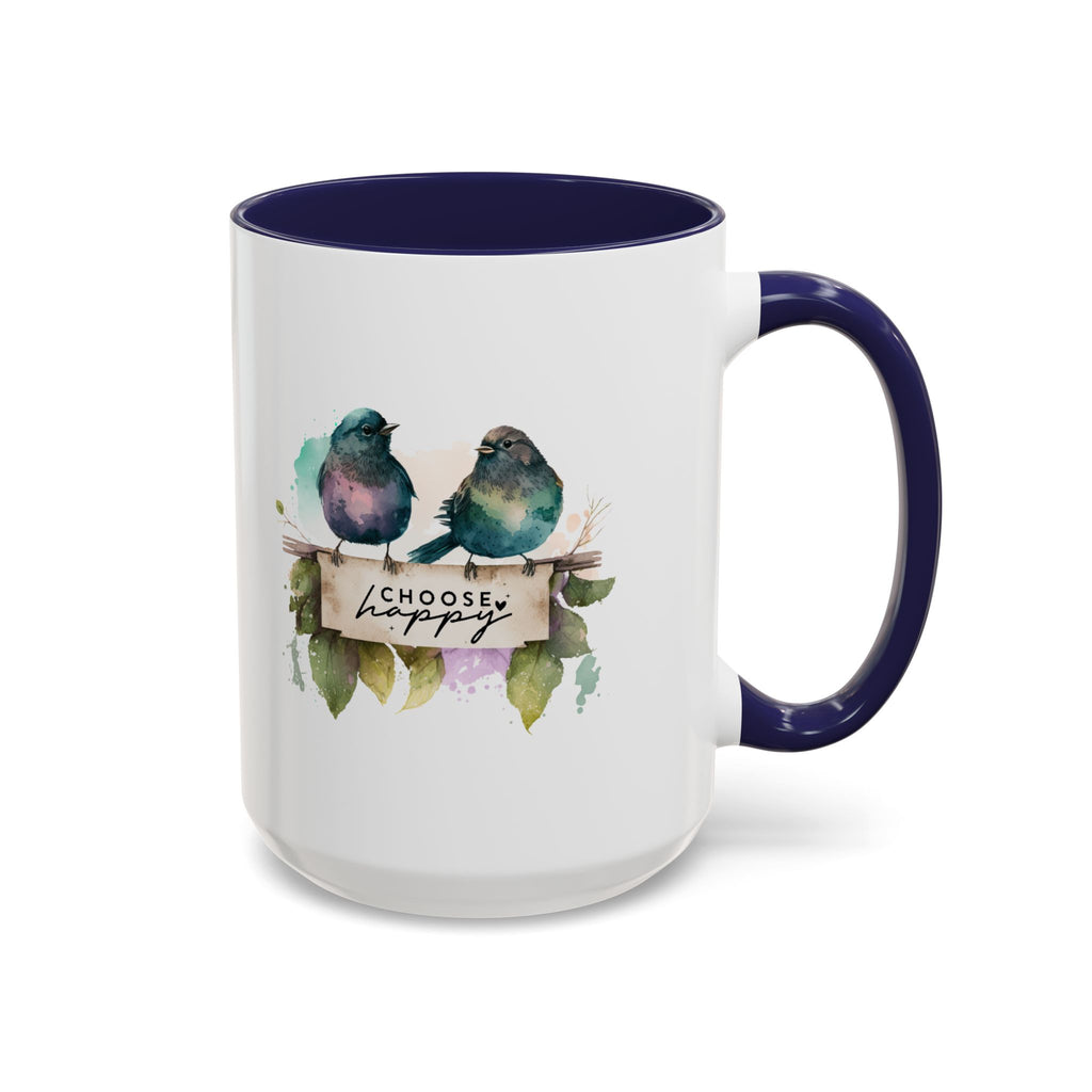Choose Happy Coffee Mug | Inspirational Mug, Cute Bird Design, Gift for Nature Lovers, Perfect for Friends and Family