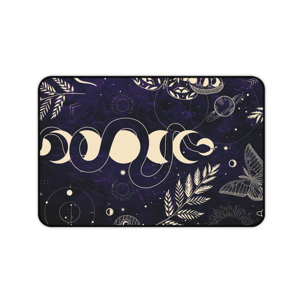 Cosmic Nature Desk Mat - Starry Landscape Mouse Pad, Astrology Gift, Office Decor, Aesthetic Home Office Accessories, Workspace Essential