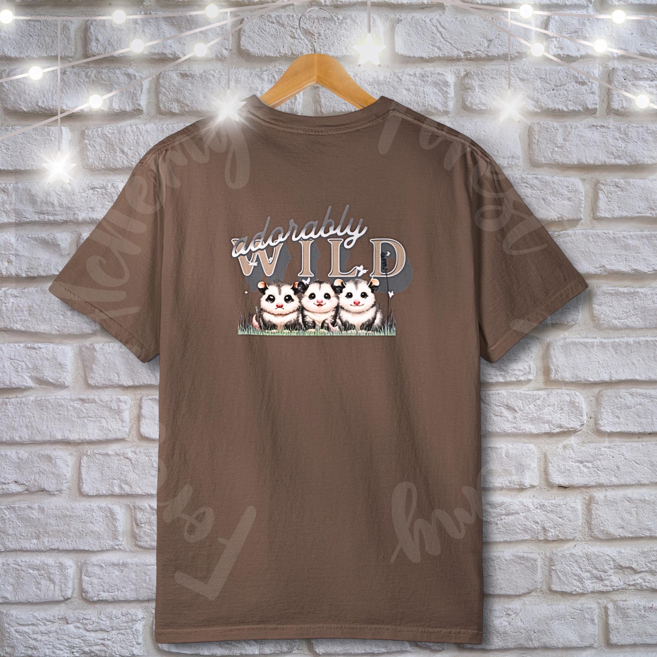 Opossum Tee: Adorably Wild Joey Graphic, 100% Cotton Unisex Shirt