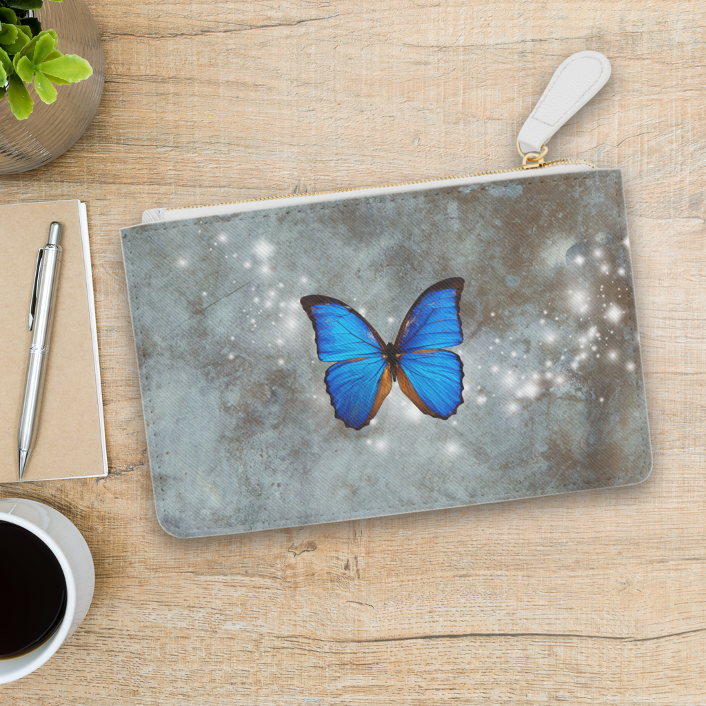 Accessory Pouch: Blue Butterfly Twinkles