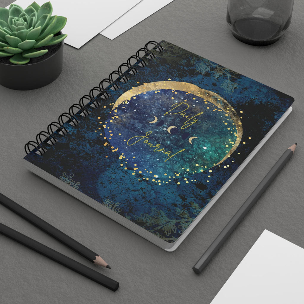 Celestial Spiral Bound Journal, Cosmic Notebook, Constellation Diary, Starry Sky Planner, Astronomy Sketchbook