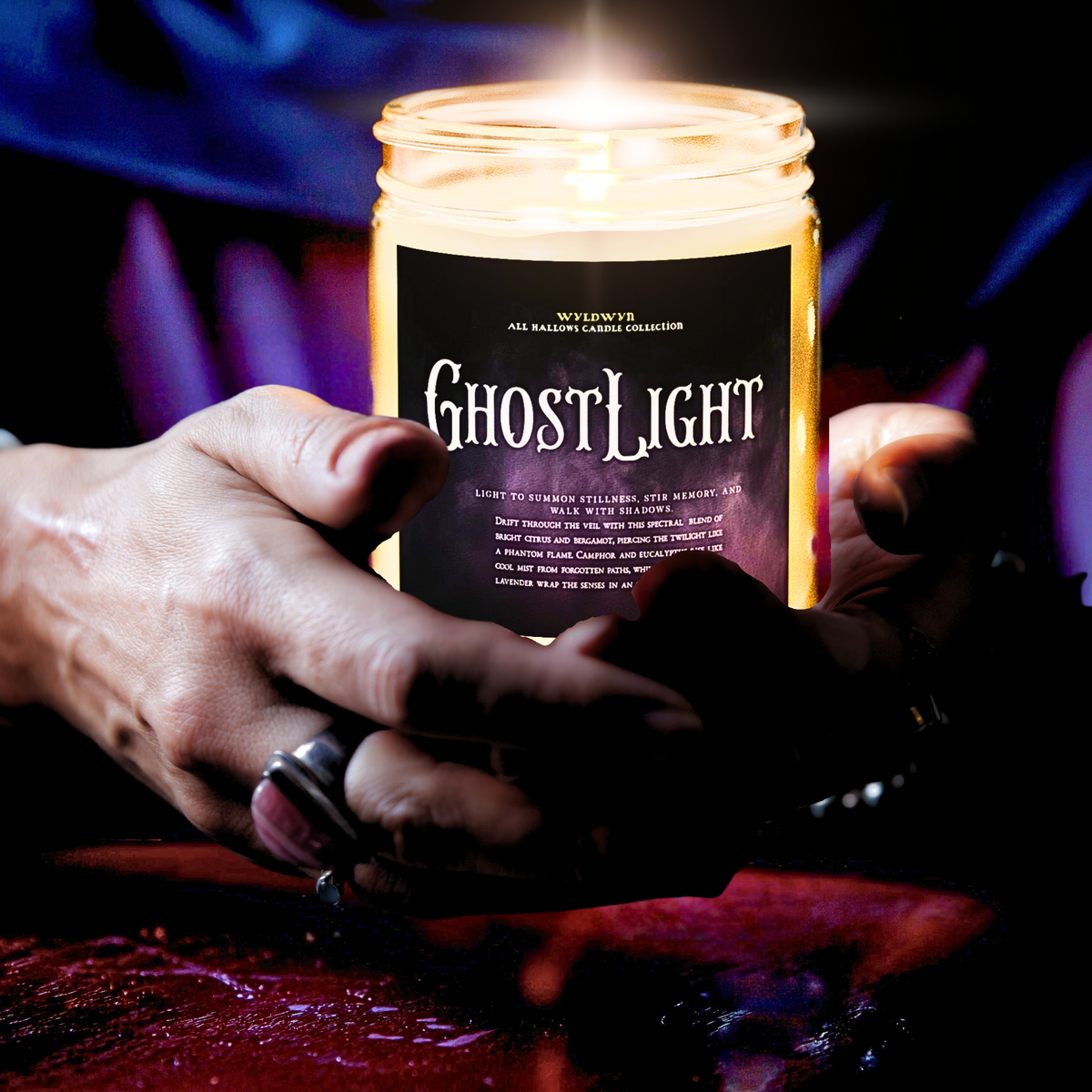 GhostLight Coconut Apricot Lavender Scented Candle — (9oz)
