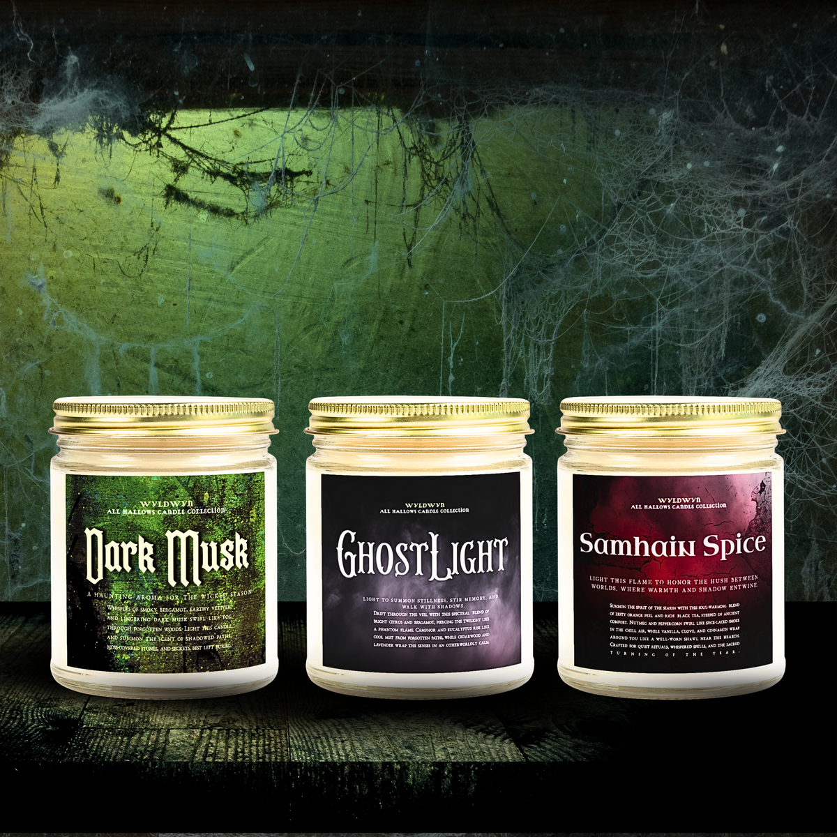 GhostLight Coconut Apricot Lavender Scented Candle — (9oz)