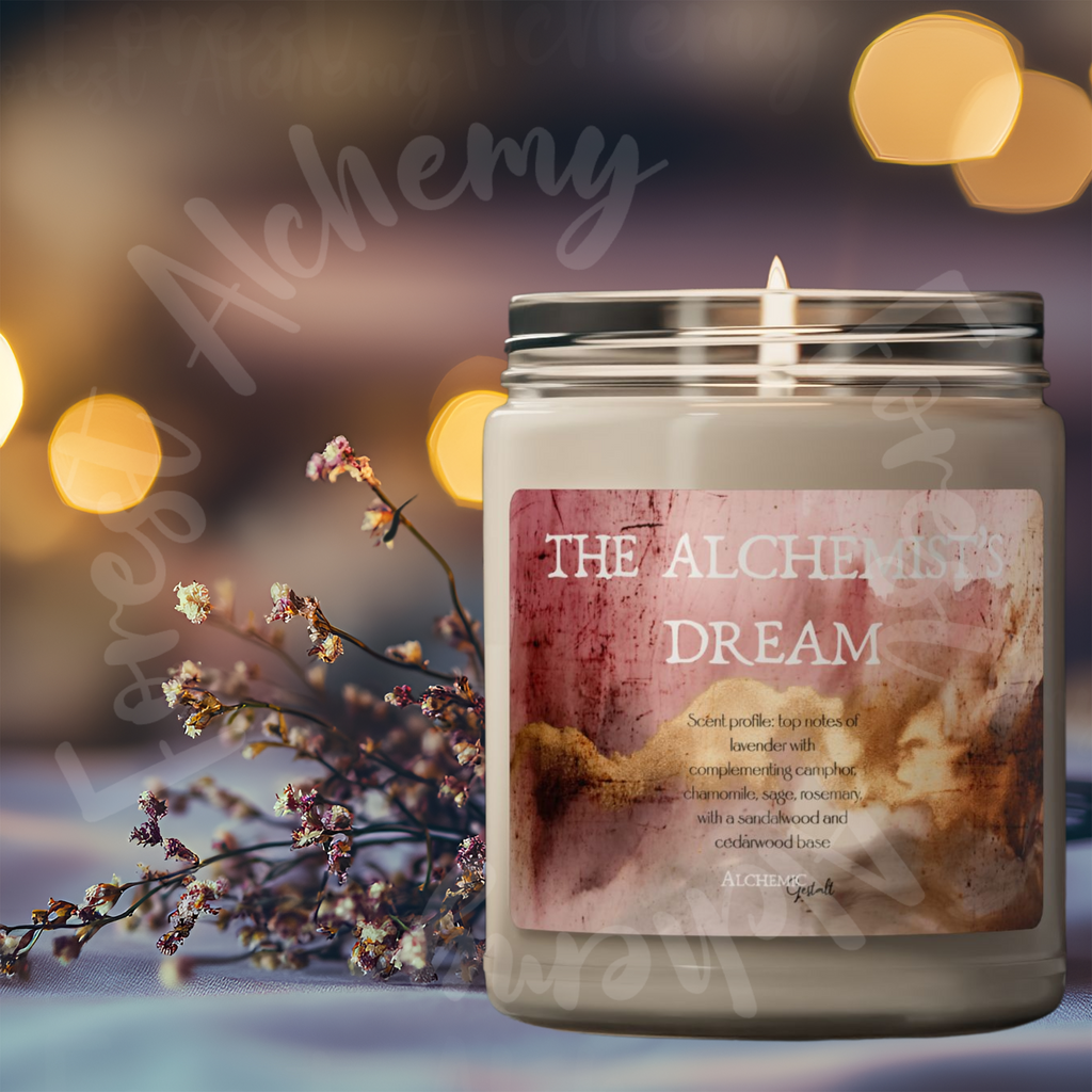 The Alchemist's Dream Soy Candle — 9oz Scented Jar Candle (Relaxing Aromatherapy Gift)