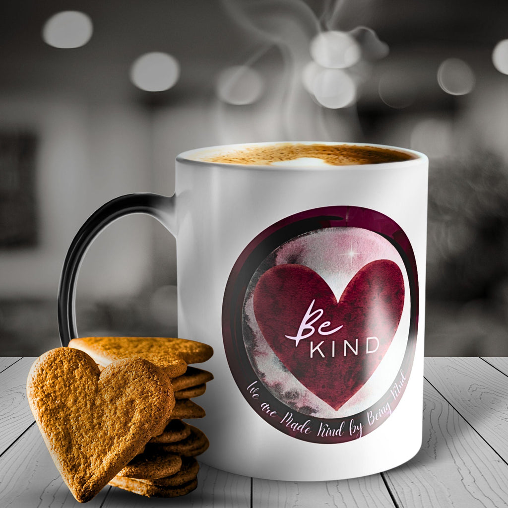Color Morphing Kindness Mug: Positive Affirmation Heart Design
