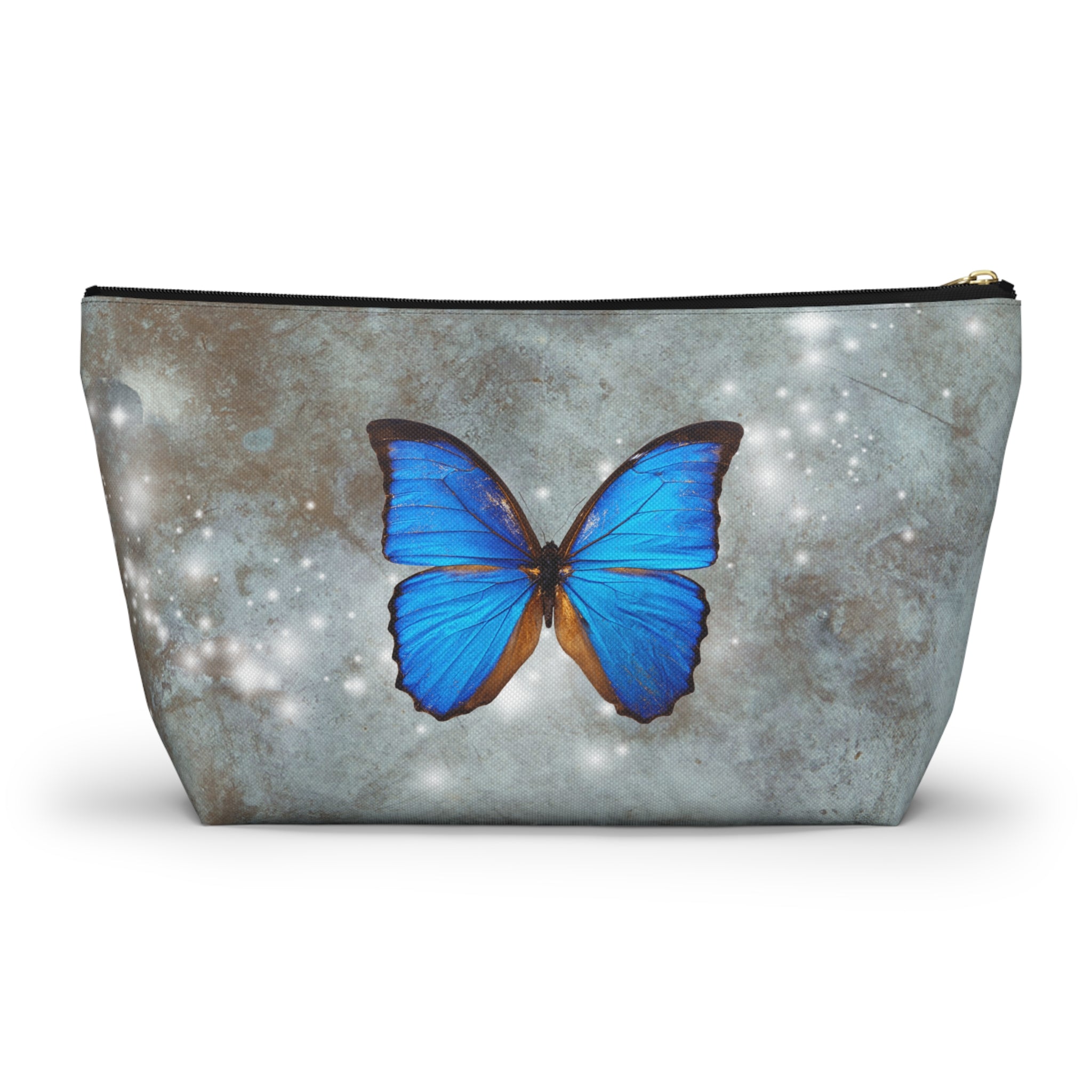 Butterfly Print Accessory Pouch, Cosmetic Bag, Butterfly Lover Gift, Travel Organizer, Nature Inspired Accessories, Art Supplies Pouch