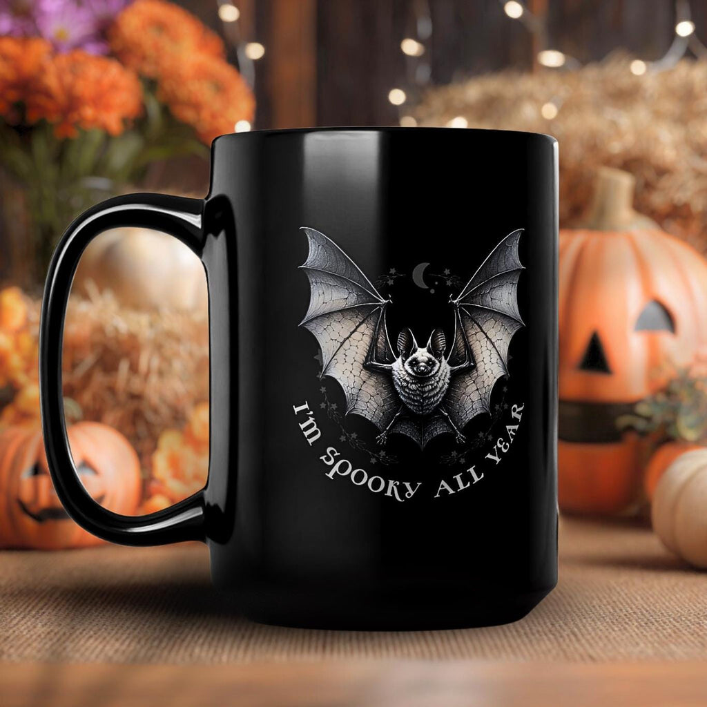 Cute Bat Ceramic Coffee Cup - A Fun Twist on Halloween Decor for Your Kitchen | Perfect for Halloween & Everyday Sipping