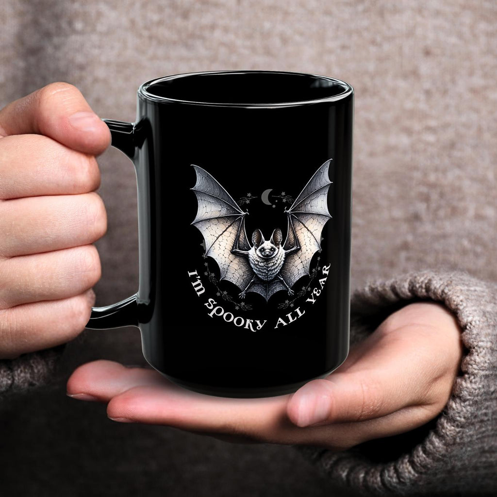 Cute Bat Ceramic Coffee Cup - A Fun Twist on Halloween Decor for Your Kitchen | Perfect for Halloween & Everyday Sipping