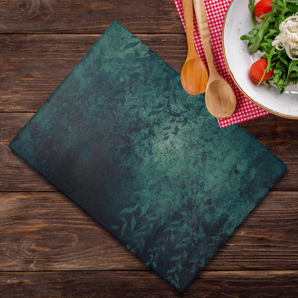 Botanical Glass Cutting Board: Elegant Kitchen Decor