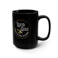 Liquid Gold Black 15oz Mug — 'Liquid Gold' Logo Coffee Cup