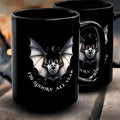 Cute Bat Ceramic Coffee Cup - A Fun Twist on Halloween Decor for Your Kitchen | Perfect for Halloween & Everyday Sipping