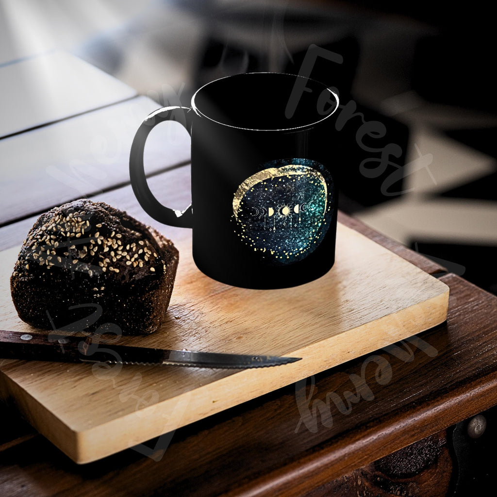 Moon Phases Coffee Mug: Celestial Astronomy Gift