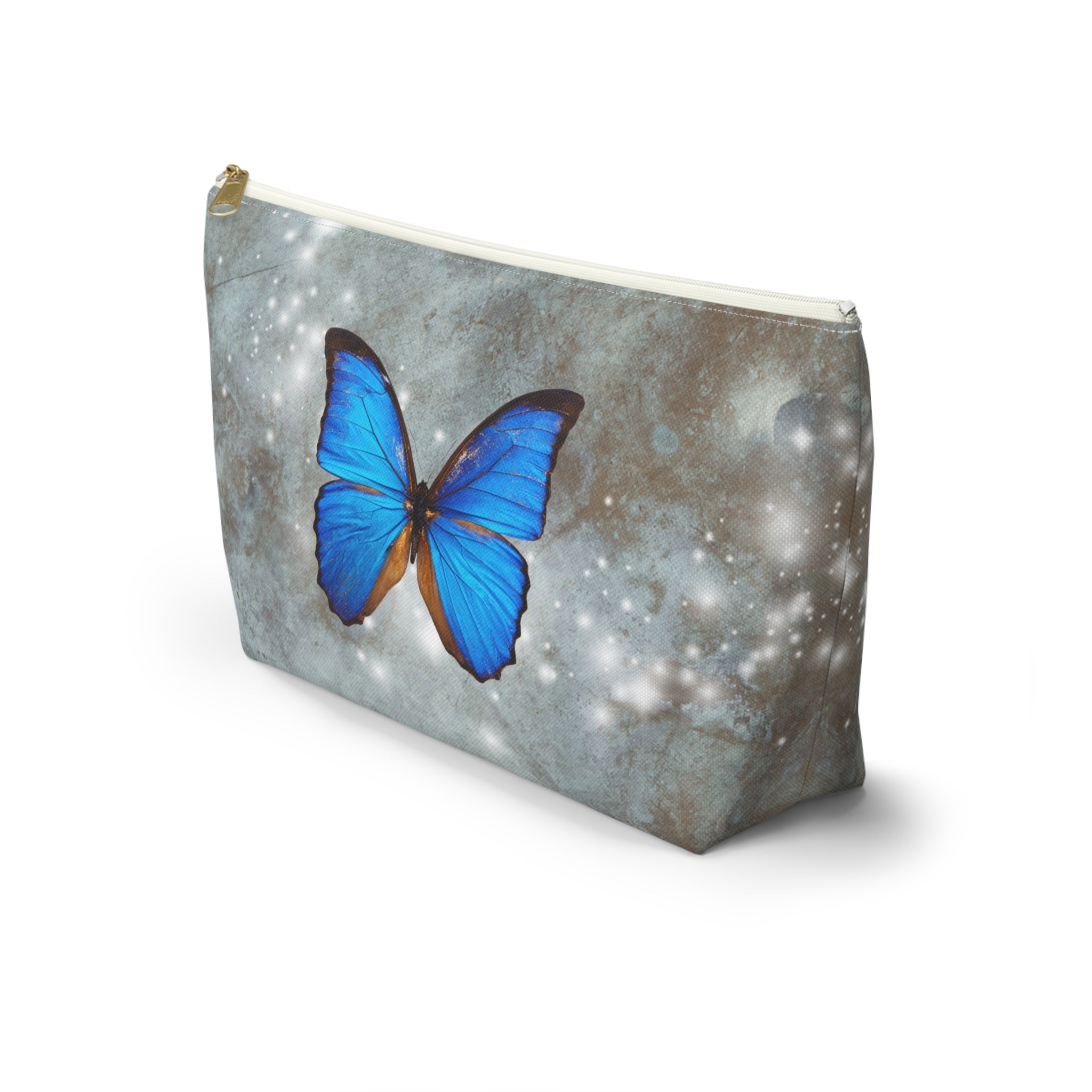 Butterfly Print Accessory Pouch, Cosmetic Bag, Butterfly Lover Gift, Travel Organizer, Nature Inspired Accessories, Art Supplies Pouch