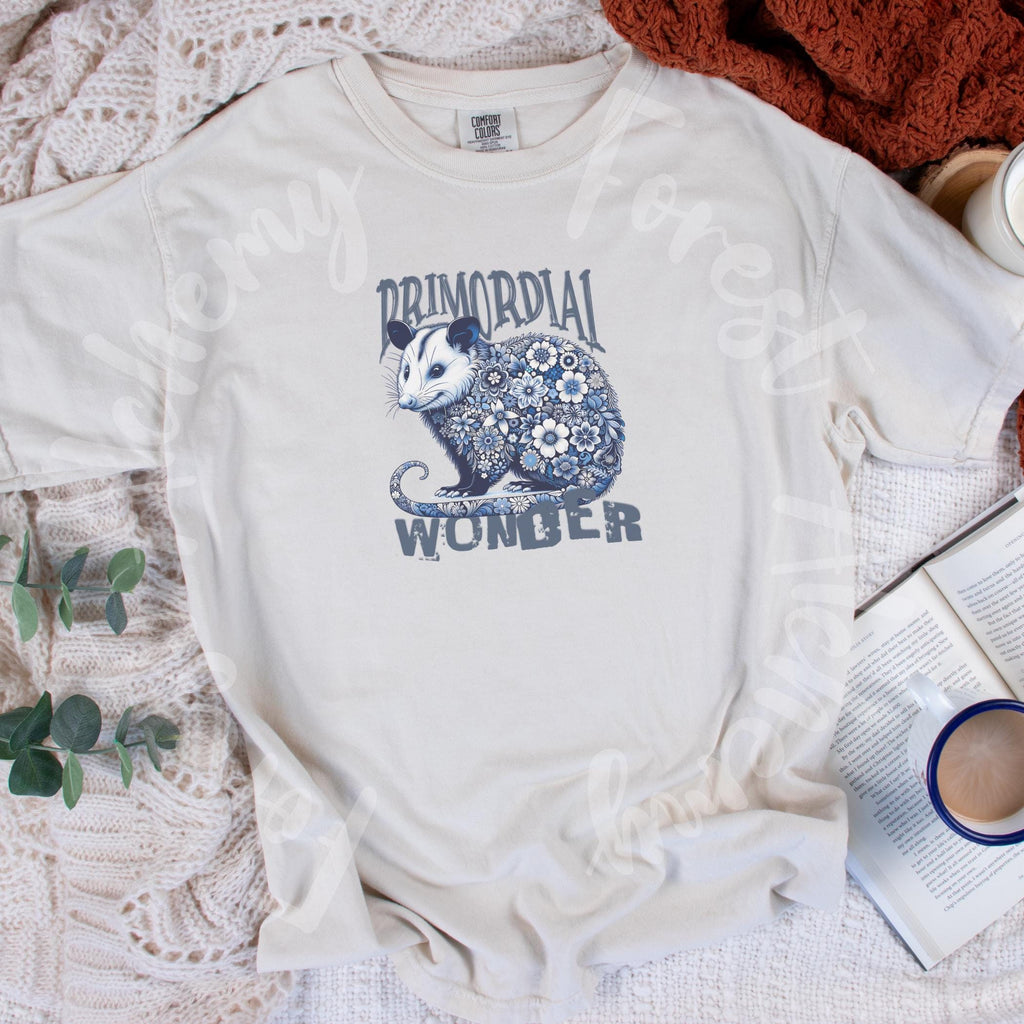 Opossum T-Shirt: Whimsical Wildlife Graphic, Garment-Dyed Comfort Colors Tee