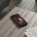 Butterfly Burgundy Tough Case Phone Case, Custom Phone Cover for iPhone Samsung Galaxy Google Pixel, Double Layer Protection