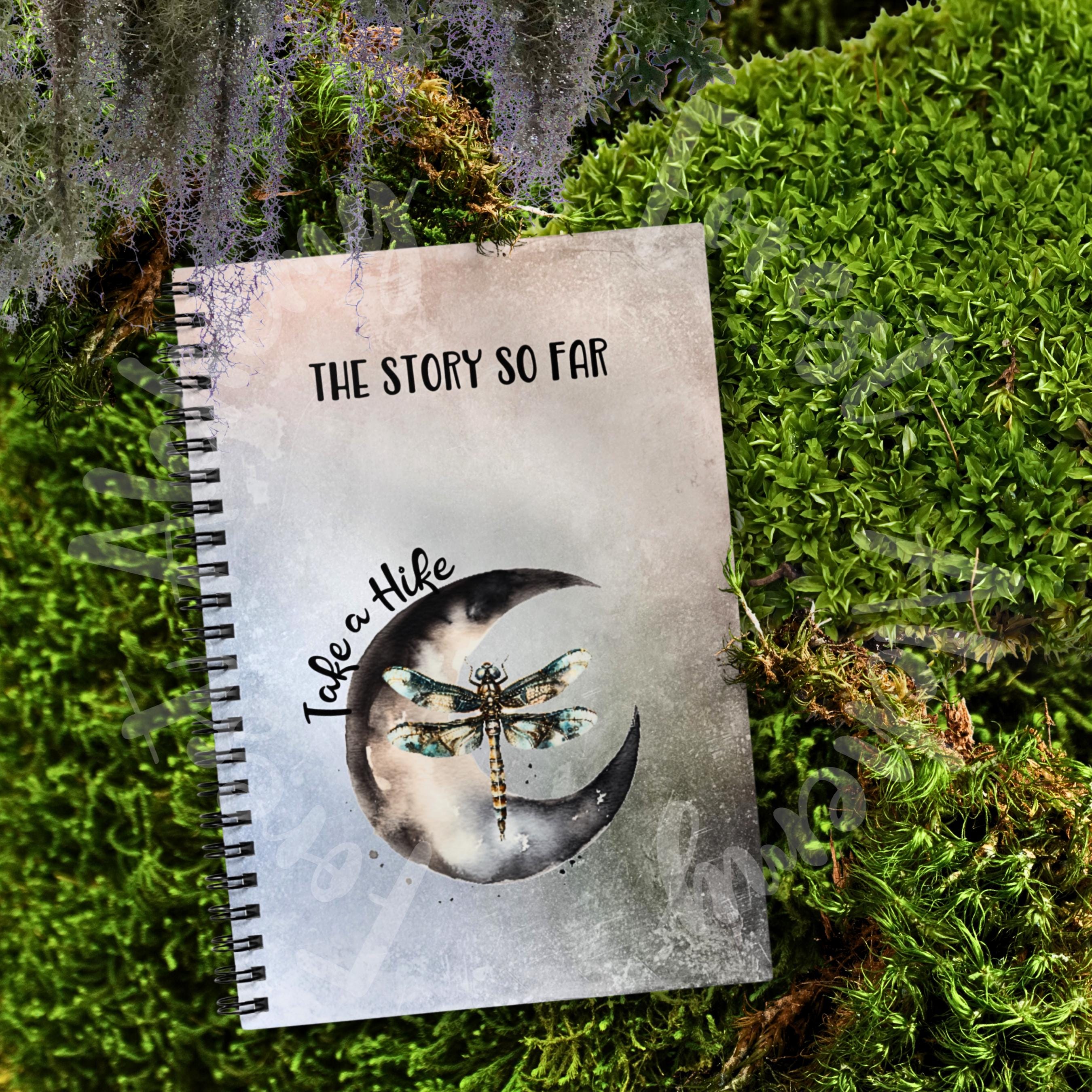 Moon and Dragonfly Journal: Mystical Writing Companion, 118 Ruled Pages