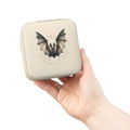 Cute Bat Illustration Jewelry Travel Case — Compact Portable Organizer for Rings, Earrings & Necklaces