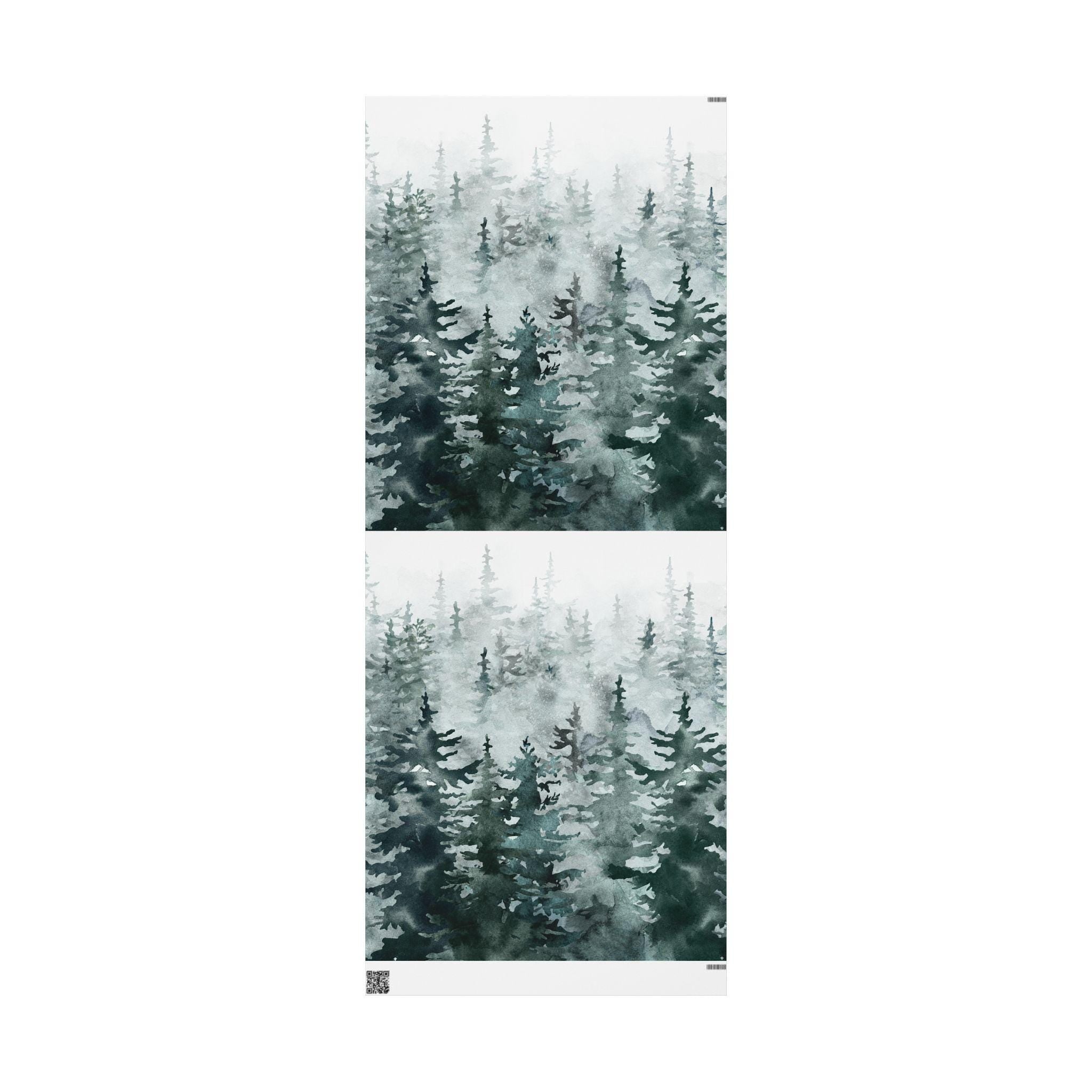 Nature-Inspired Wrapping Paper, Eco-Friendly Gift Wrap for Holidays, Forest Theme, Perfect for Any Occasion, Greenery Decor