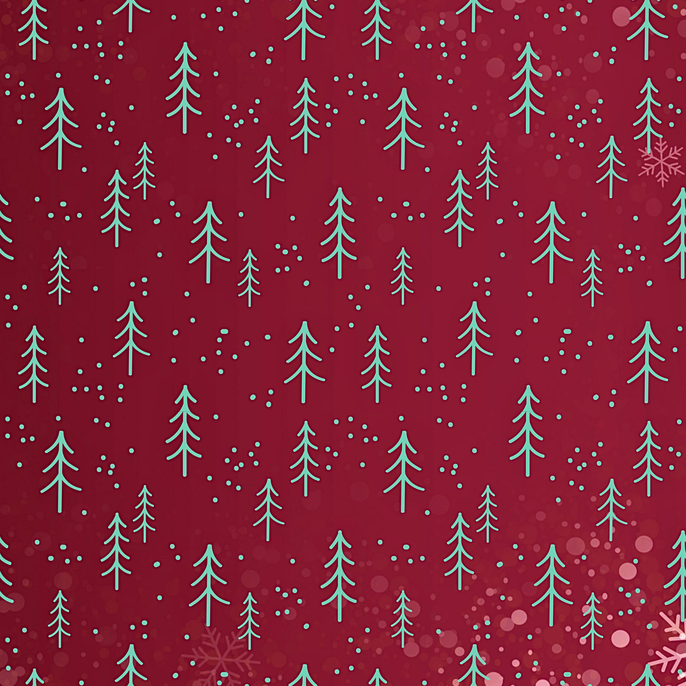 Elegant Christmas Tree Wrapping Paper in Deep Berry Hue – Add a Touch of Sophistication to Your Holiday Gift-giving