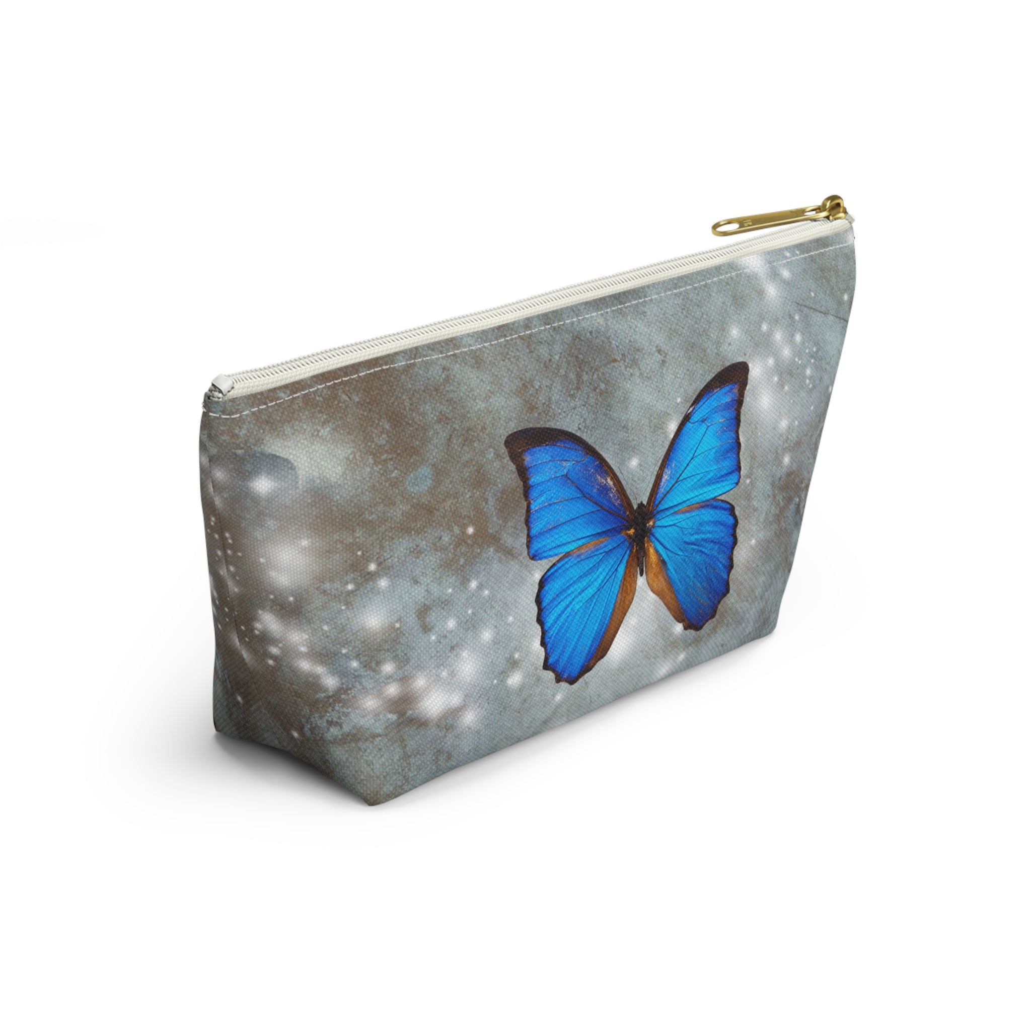 Butterfly Print Accessory Pouch, Cosmetic Bag, Butterfly Lover Gift, Travel Organizer, Nature Inspired Accessories, Art Supplies Pouch