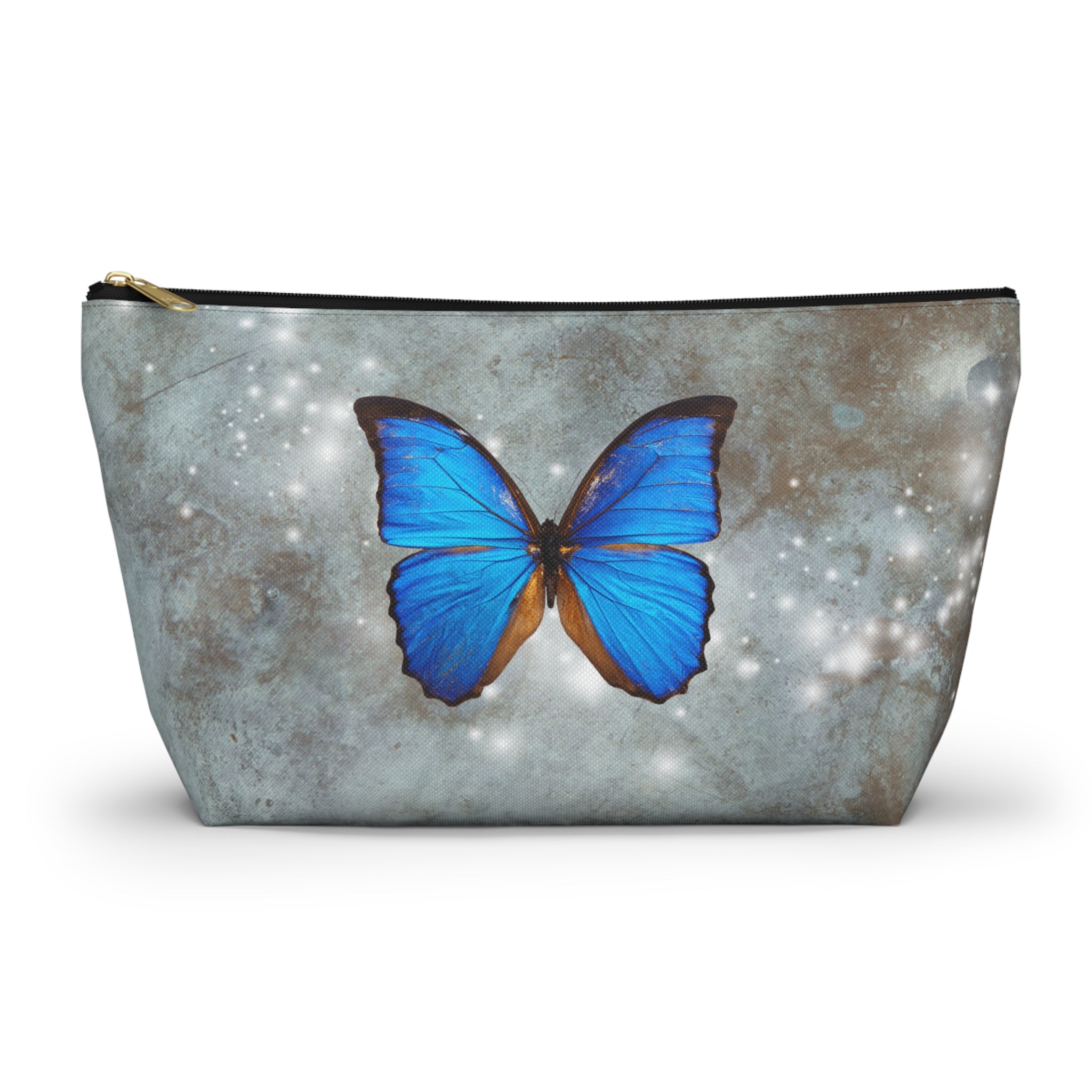 Butterfly Print Accessory Pouch, Cosmetic Bag, Butterfly Lover Gift, Travel Organizer, Nature Inspired Accessories, Art Supplies Pouch