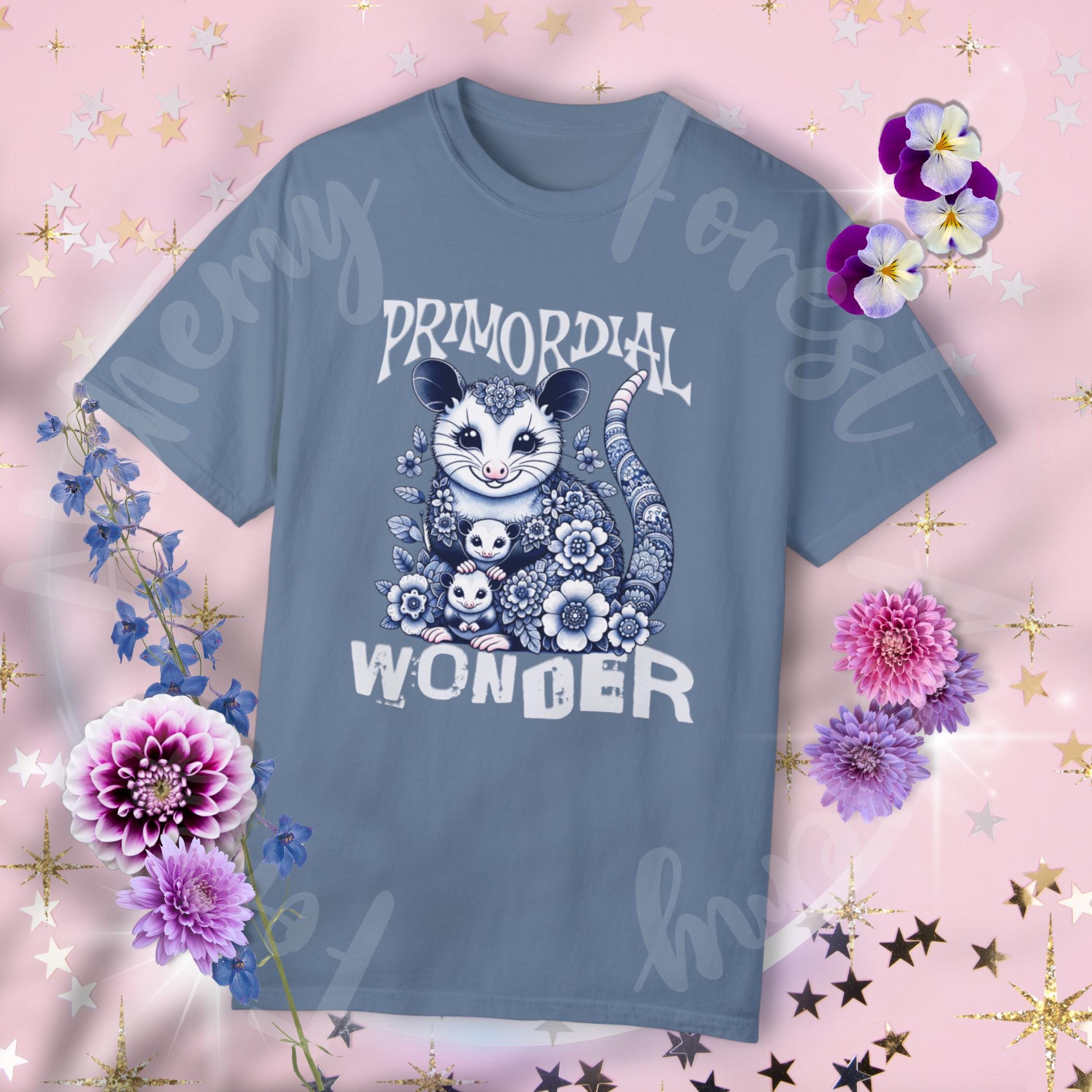 Adorable Opossum Comfort Colors T-shirt: Primordial Wonder Design