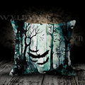 Gothic Bat Forest Faux Suede Pillow