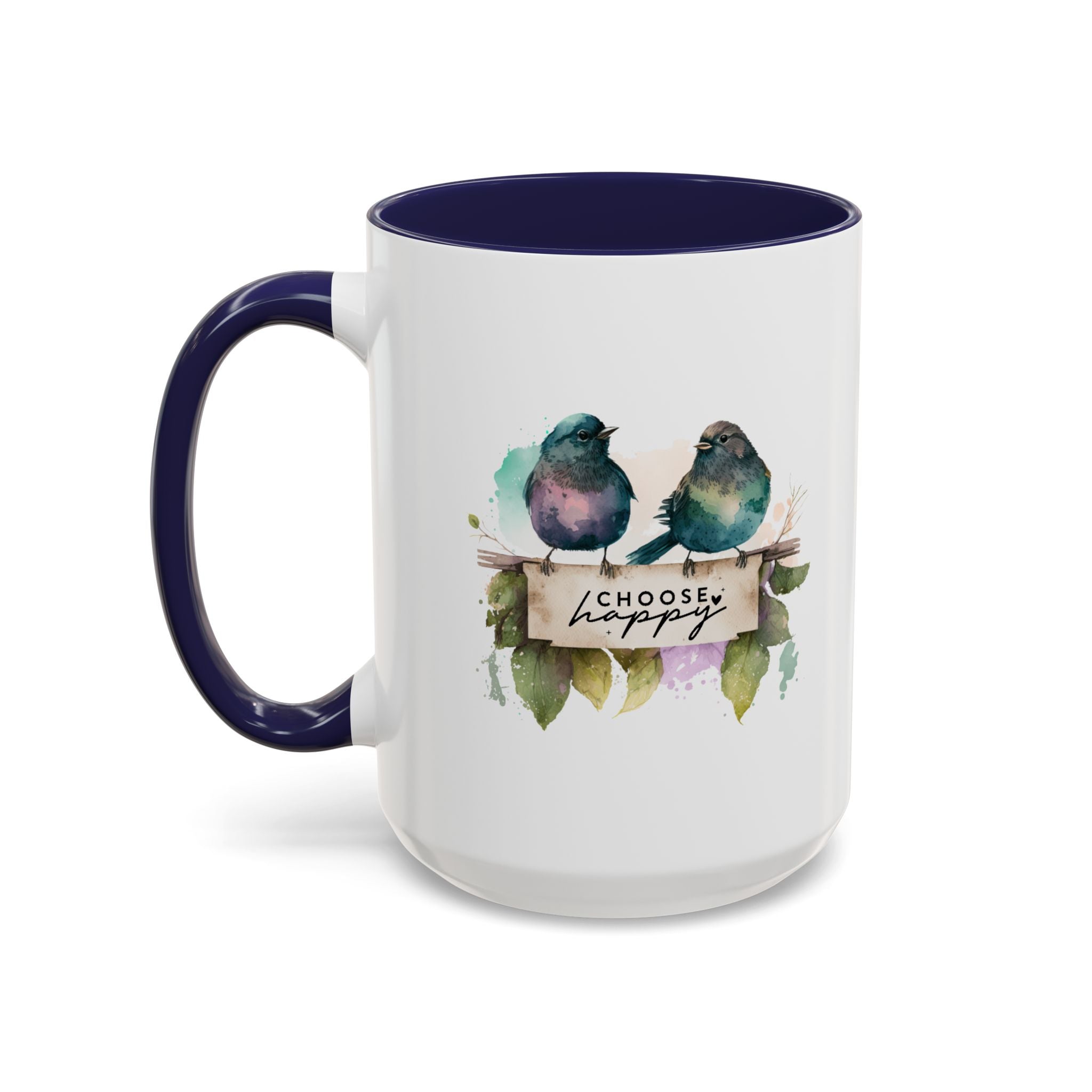 Choose Happy Coffee Mug | Inspirational Mug, Cute Bird Design, Gift for Nature Lovers, Perfect for Friends and Family