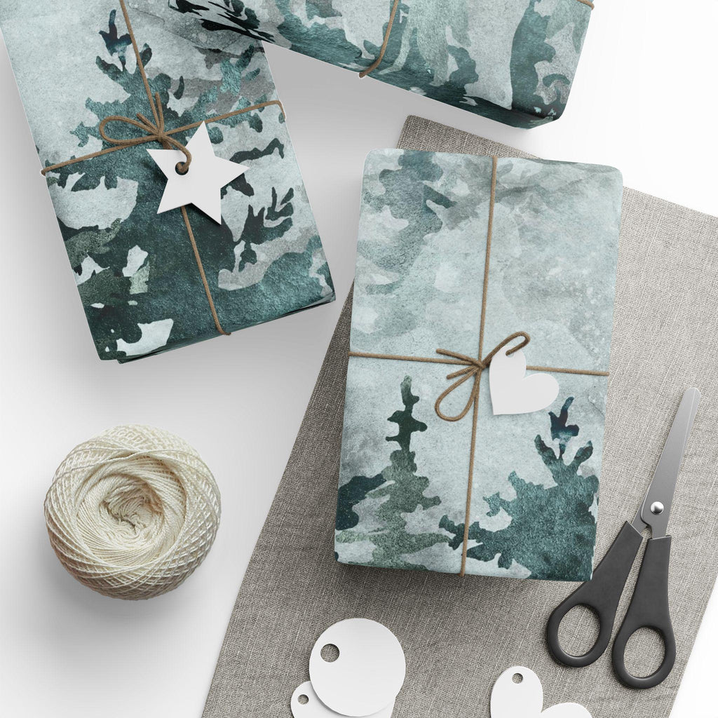 Nature-Inspired Wrapping Paper, Eco-Friendly Gift Wrap for Holidays, Forest Theme, Perfect for Any Occasion, Greenery Decor