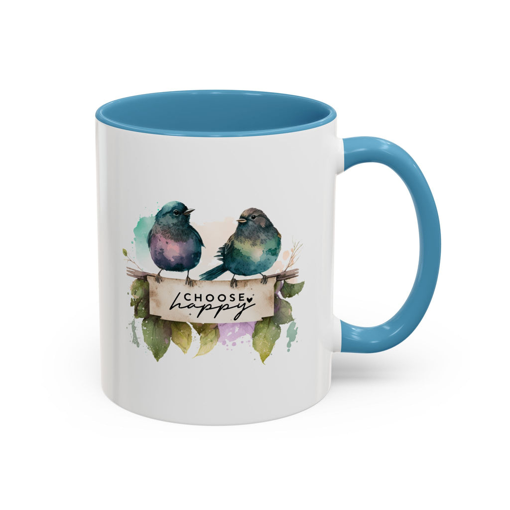 Choose Happy Coffee Mug | Inspirational Mug, Cute Bird Design, Gift for Nature Lovers, Perfect for Friends and Family