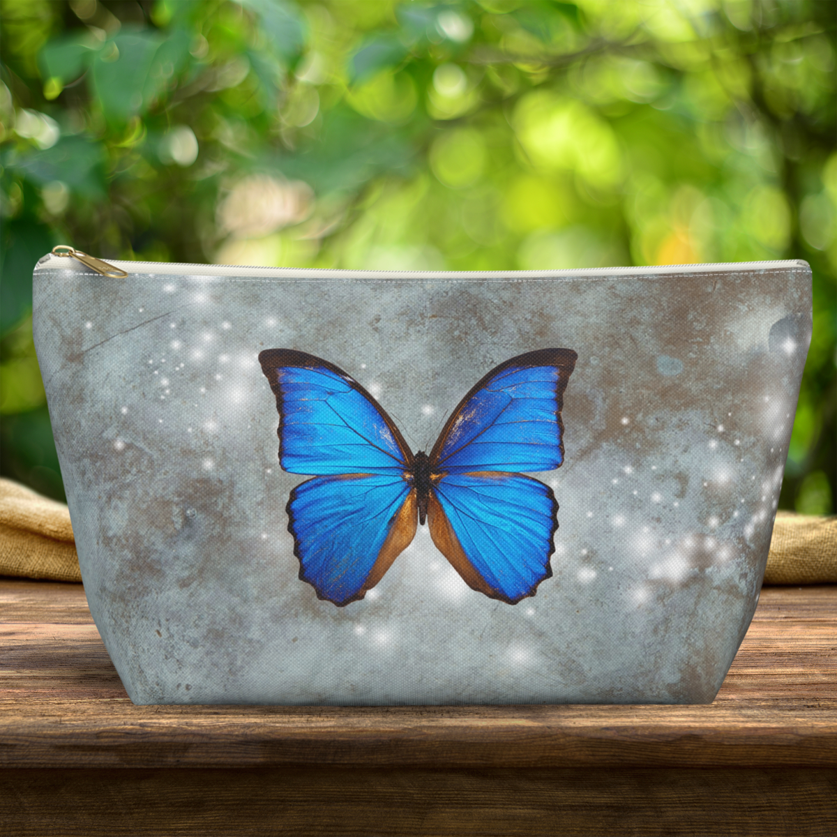 Accessory Pouch: Blue Butterfly Twinkles