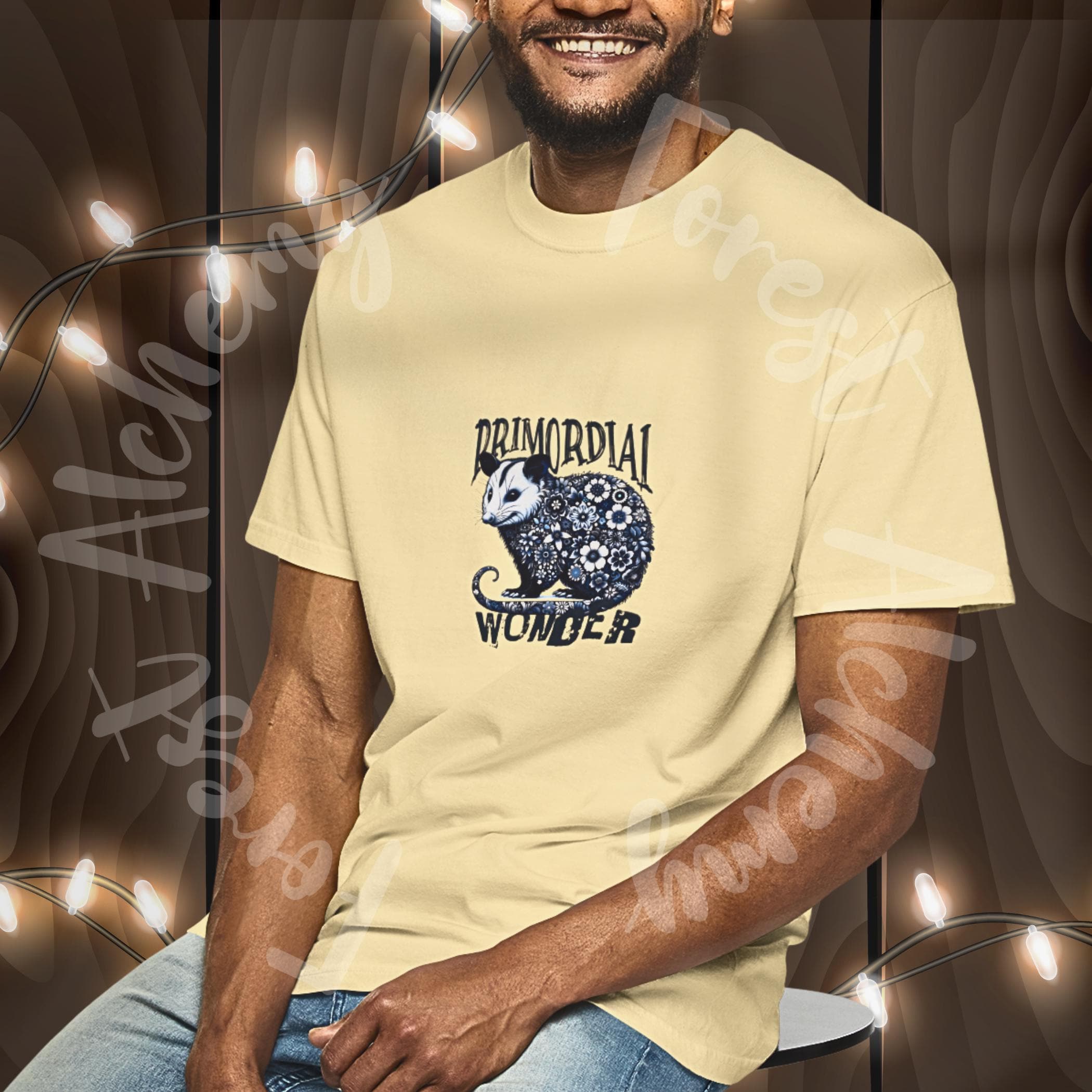 Opossum T-Shirt: Whimsical Wildlife Graphic, Garment-Dyed Comfort Colors Tee