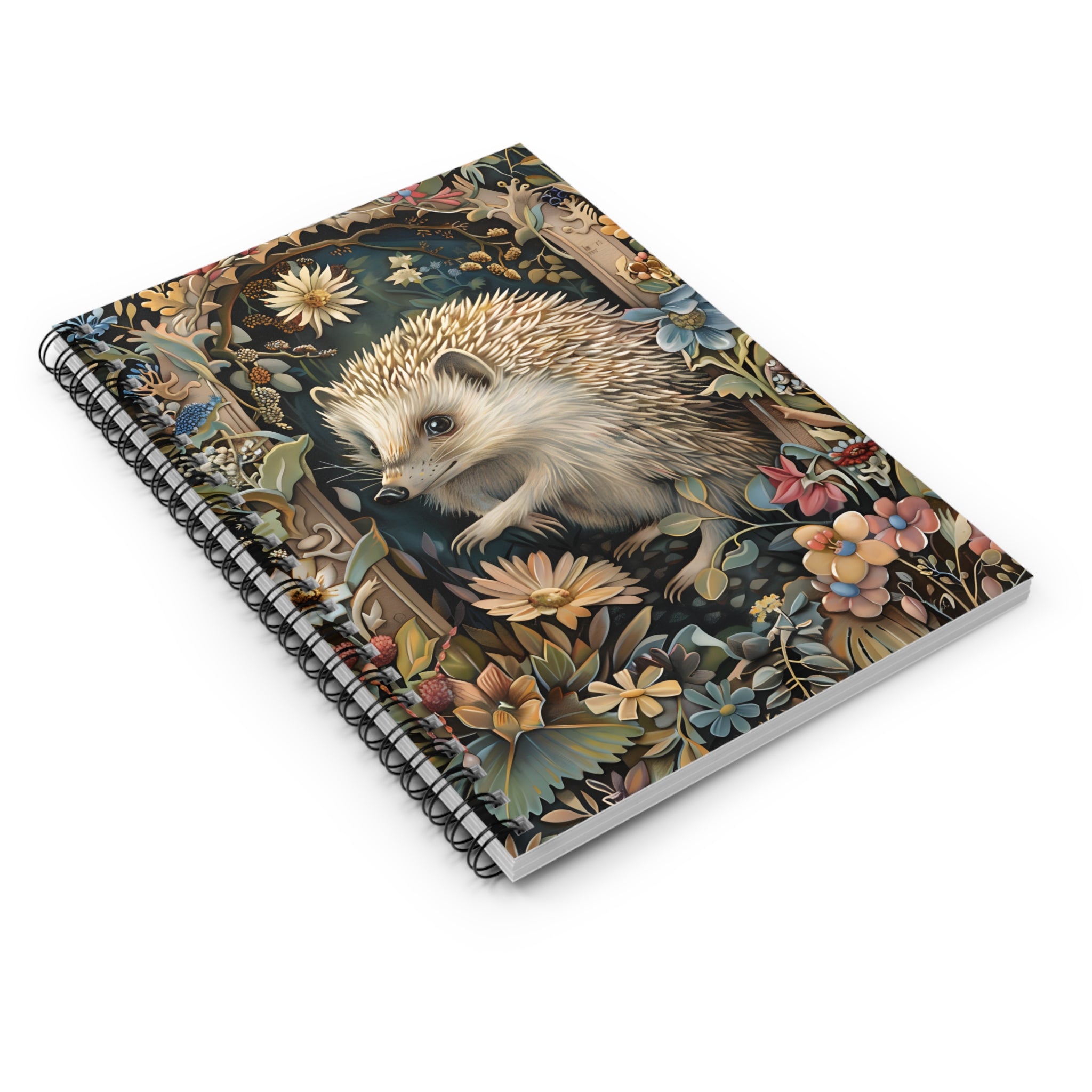 Hedgehog Imbolc Festival Notebook, Celebrate Spring's Arrival with this Charming, Nature-Inspired Journal Featuring a Whimsical Hedgehog!