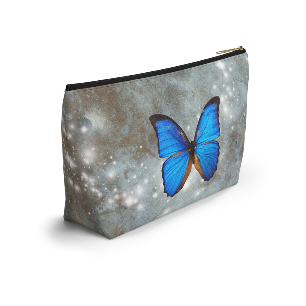 Butterfly Print Accessory Pouch, Cosmetic Bag, Butterfly Lover Gift, Travel Organizer, Nature Inspired Accessories, Art Supplies Pouch